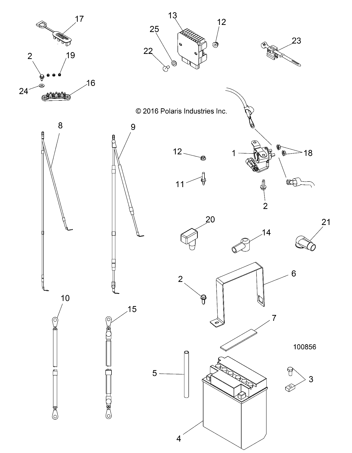 Foto diagrama Polaris que contem a peça 4015778