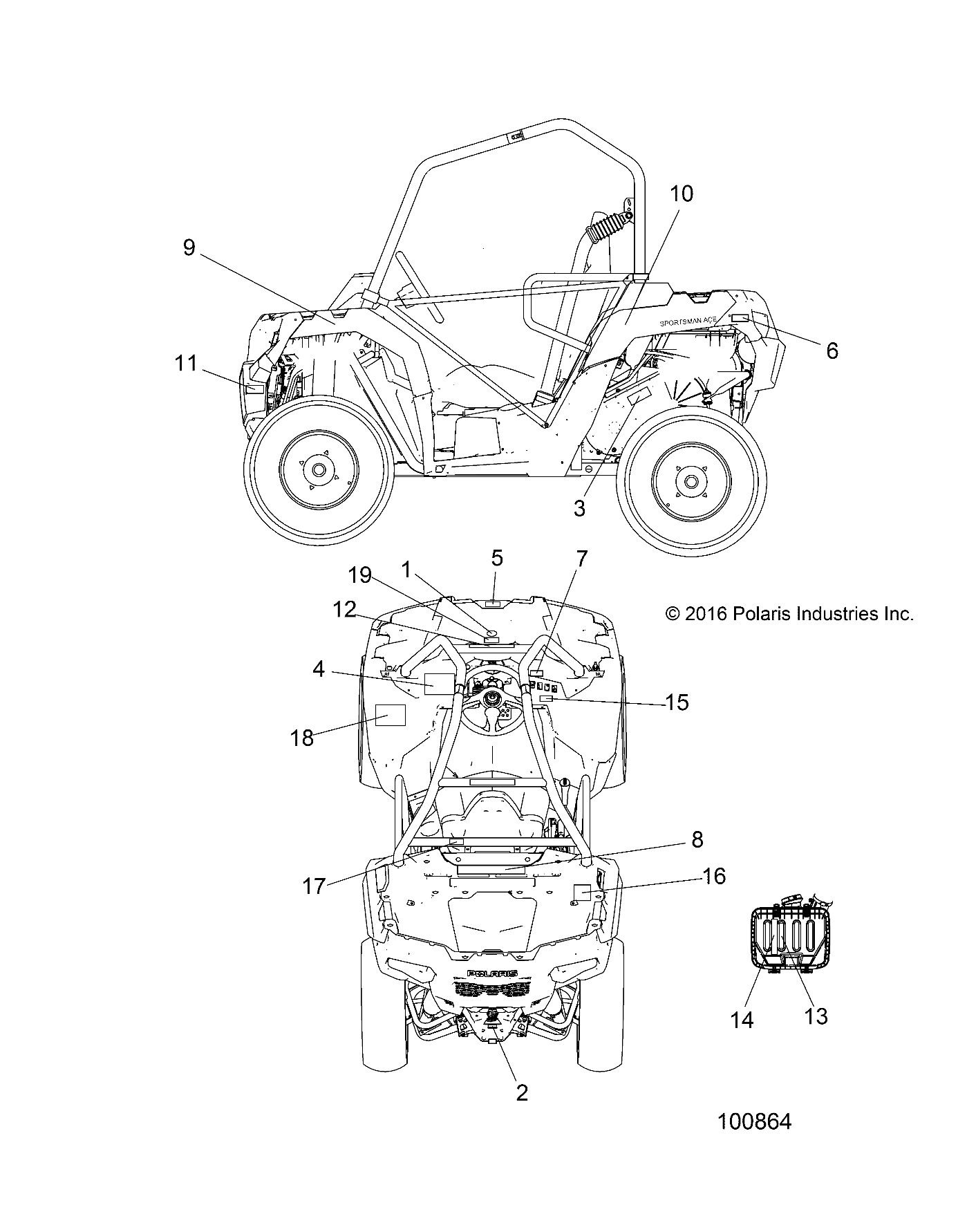 Part Number : 7184216 DECAL-FR.FNDR FRONT 570 LH