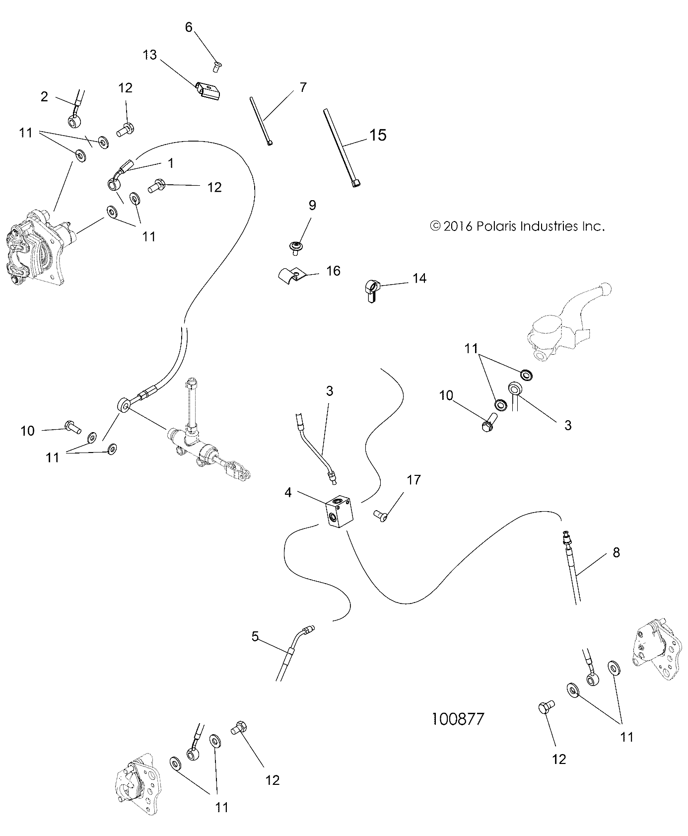 Foto diagrama Polaris que contem a peça 1911671