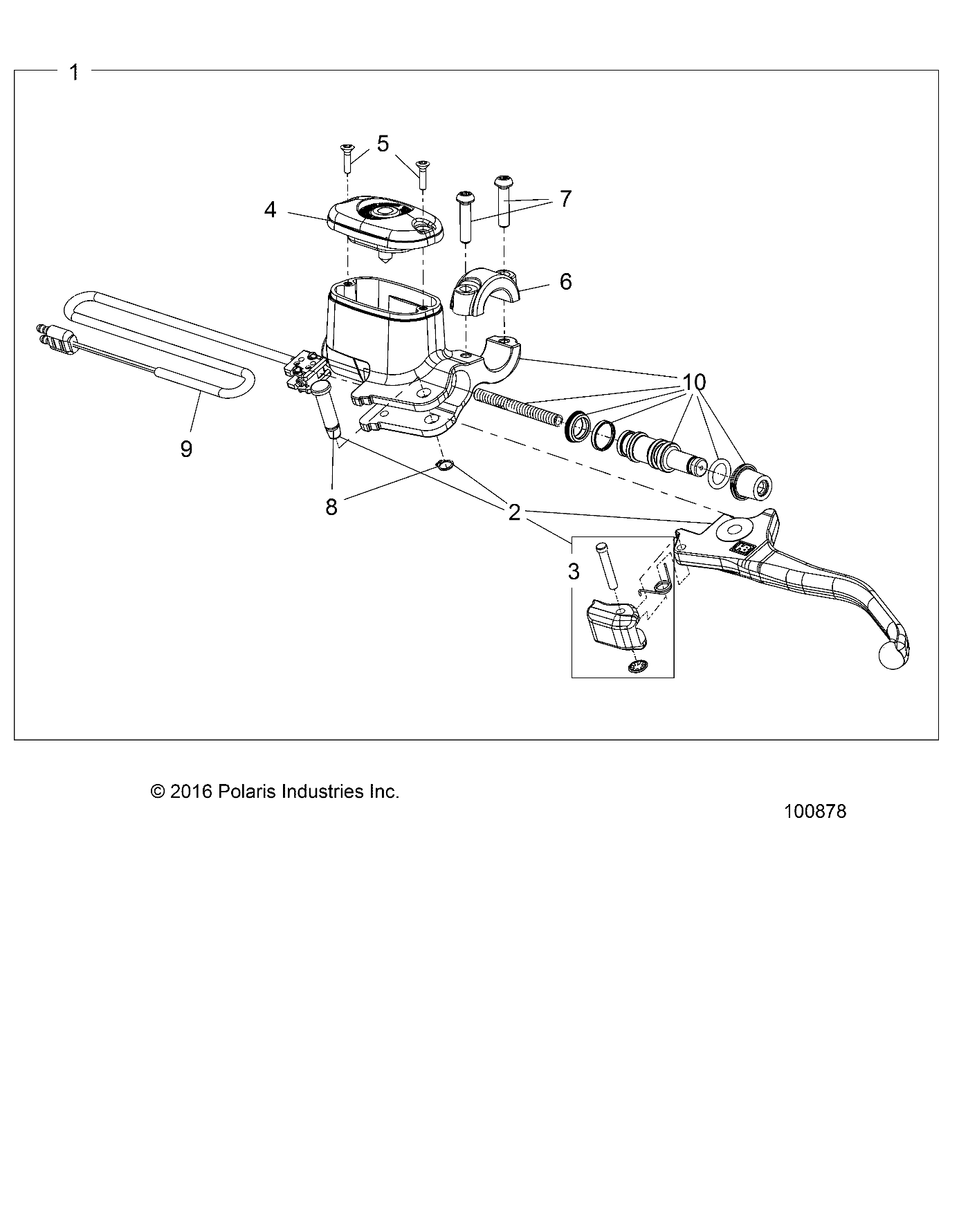 Foto diagrama Polaris que contem a peça 2203056