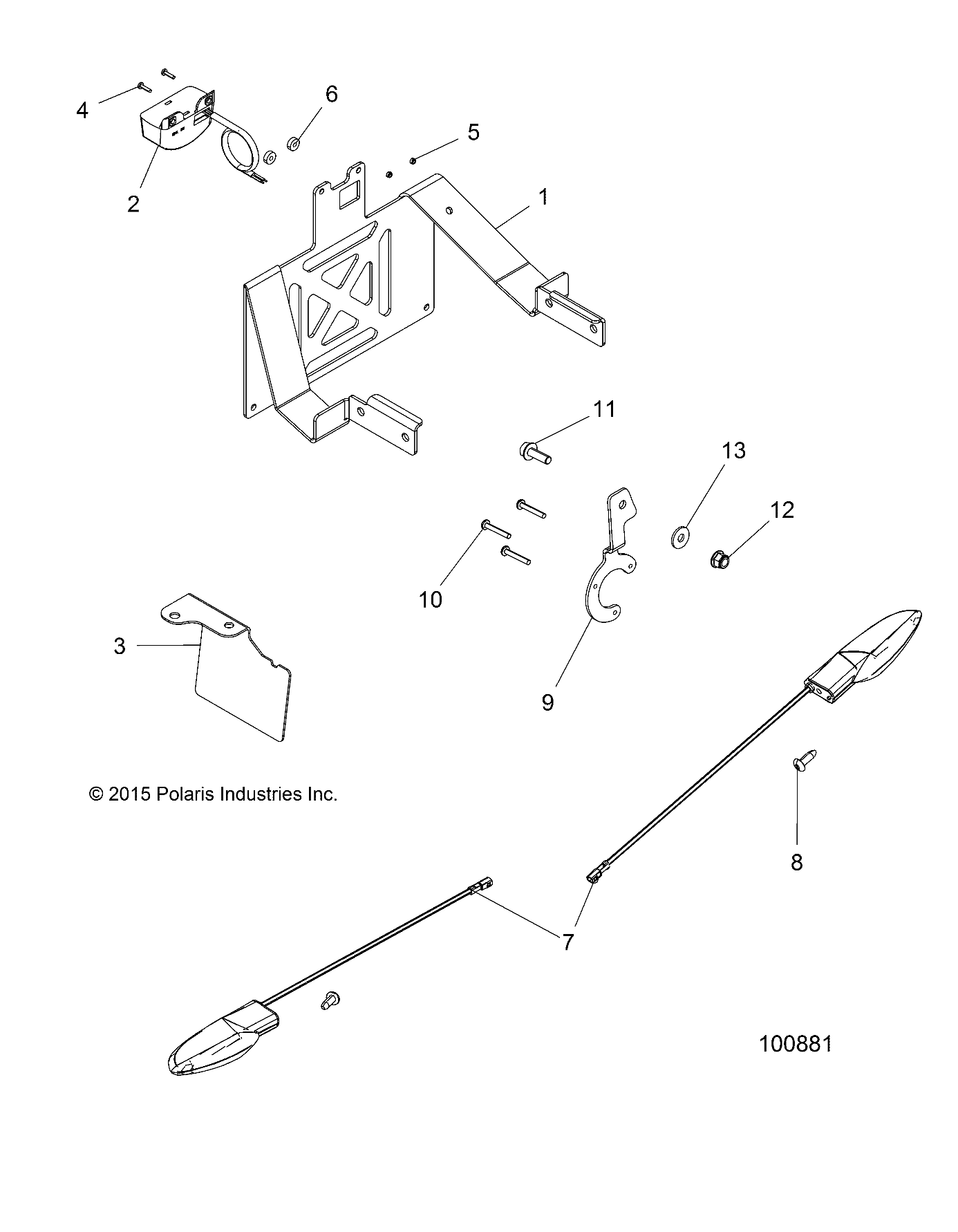 Foto diagrama Polaris que contem a peça 7512018