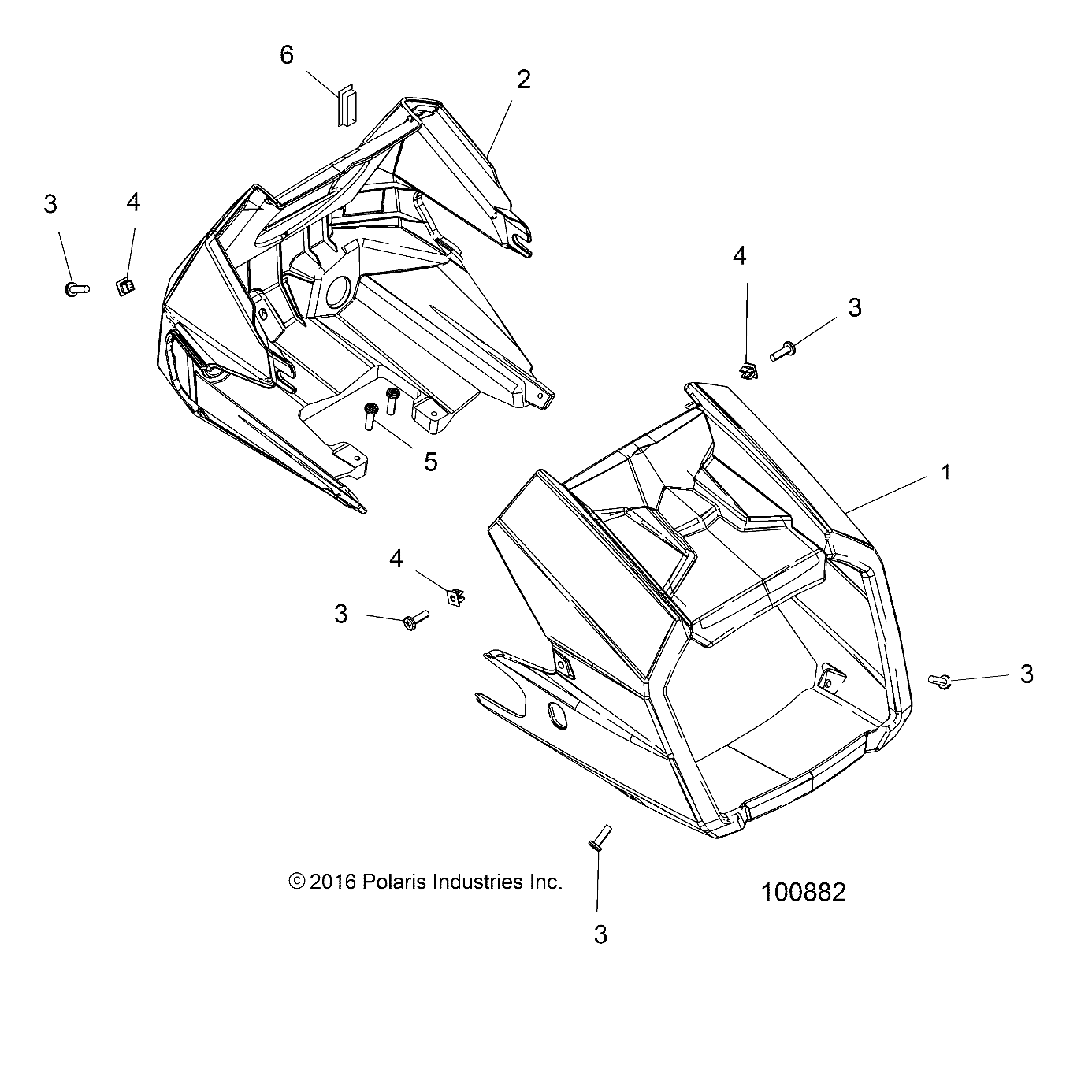 Part Number : 5453624-070 POD-SPMN W/RCT CUTOUT BLK