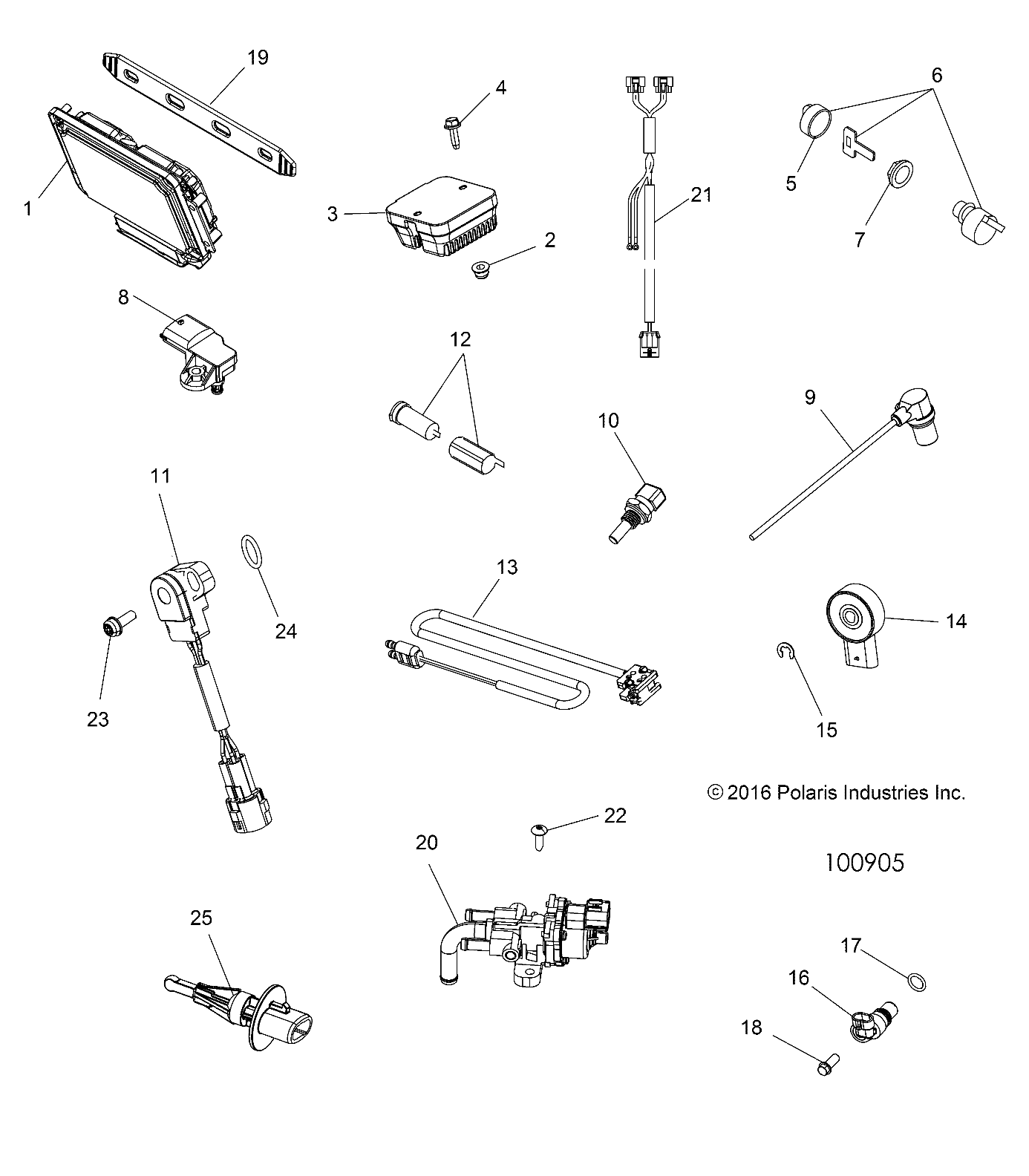 Foto diagrama Polaris que contem a peça 4014856