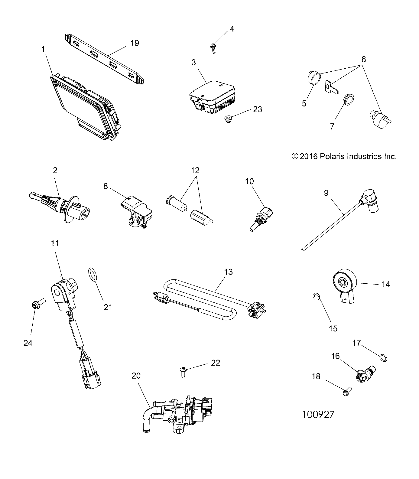 Foto diagrama Polaris que contem a peça 4015439