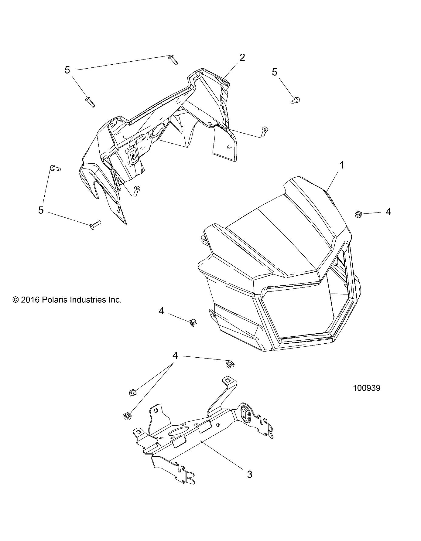 Foto diagrama Polaris que contem a peça 5454225-070