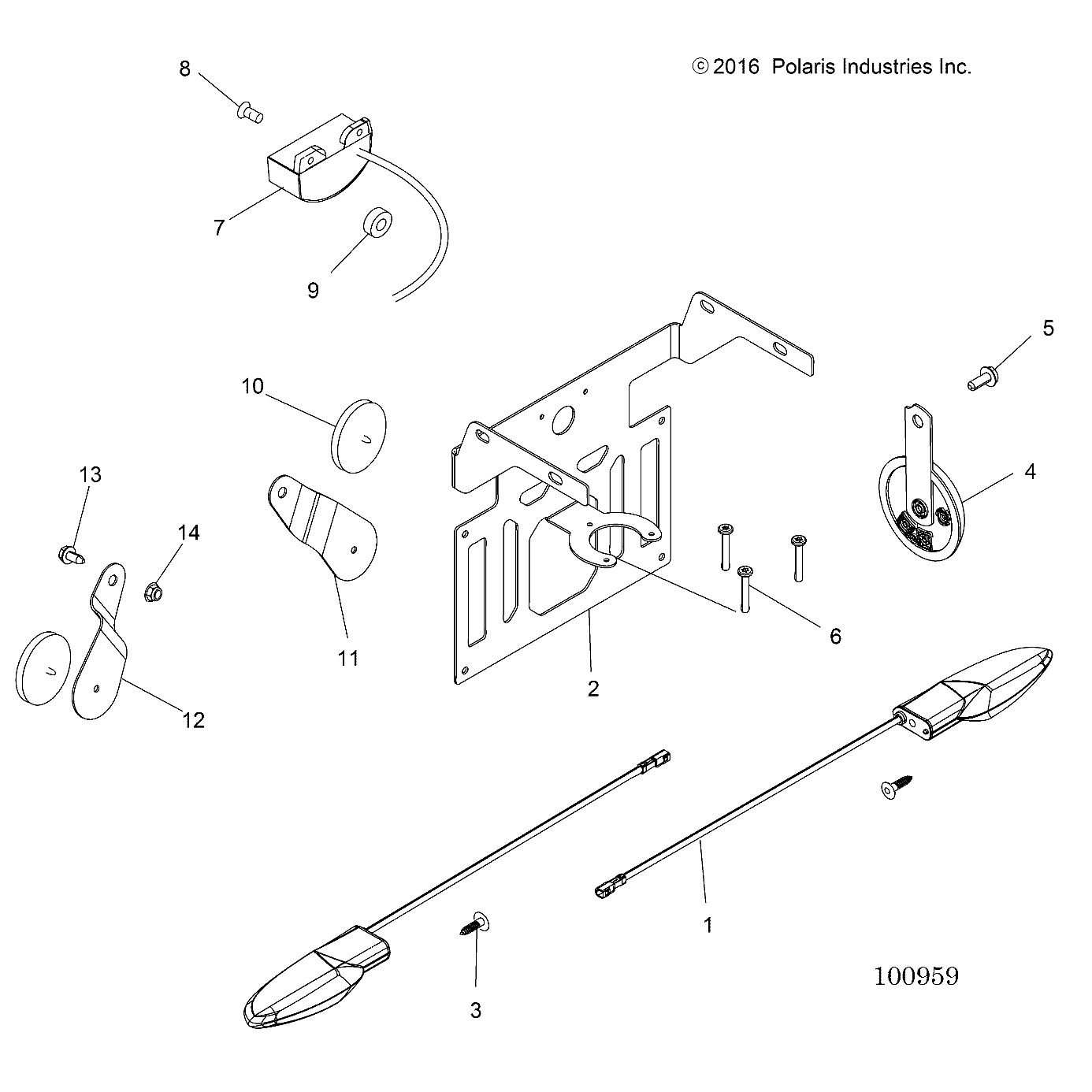 Foto diagrama Polaris que contem a peça 5263772-458