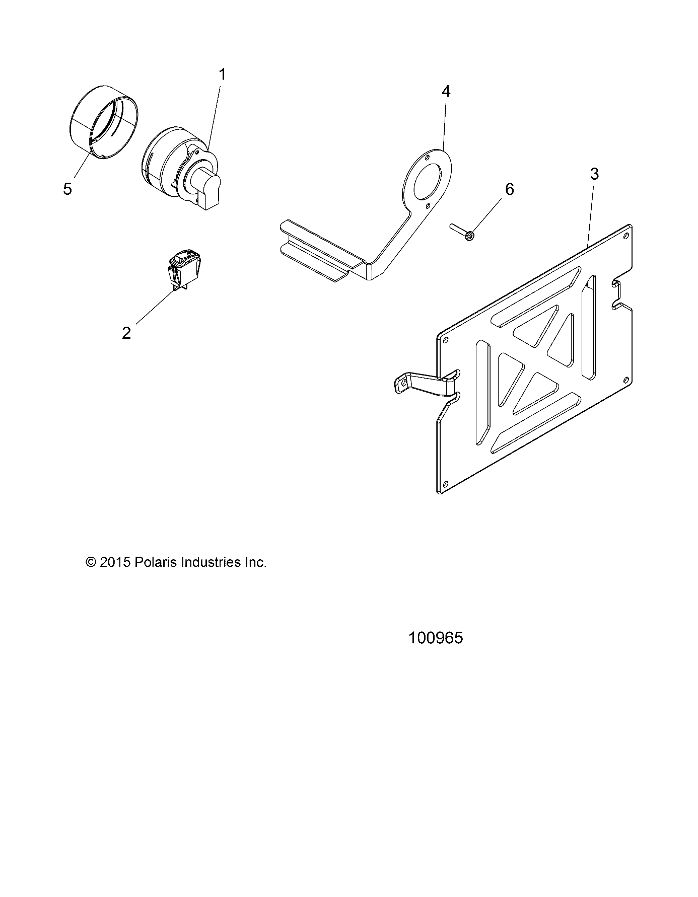 Foto diagrama Polaris que contem a peça 5262299-458