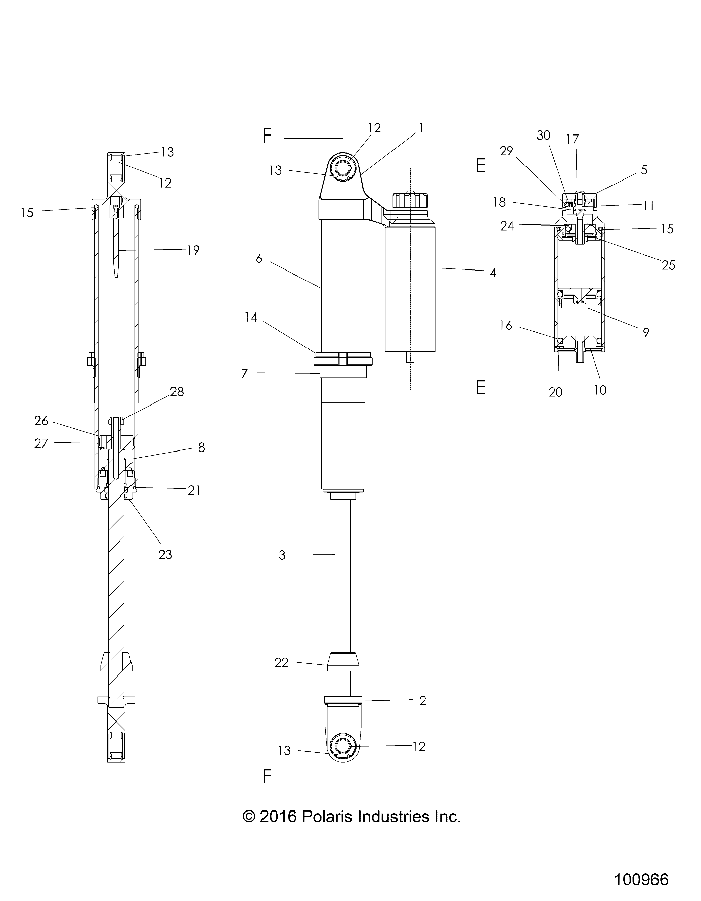 Foto diagrama Polaris que contem a peça 1800501
