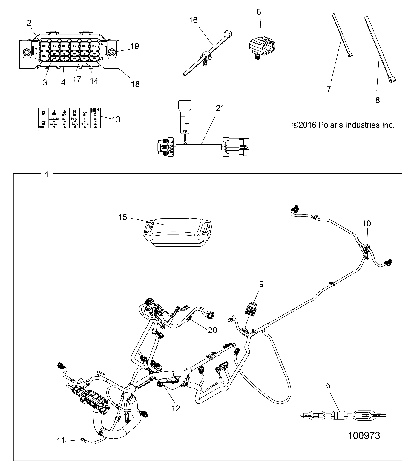 Part Number : 2413575 MAIN HARNESS