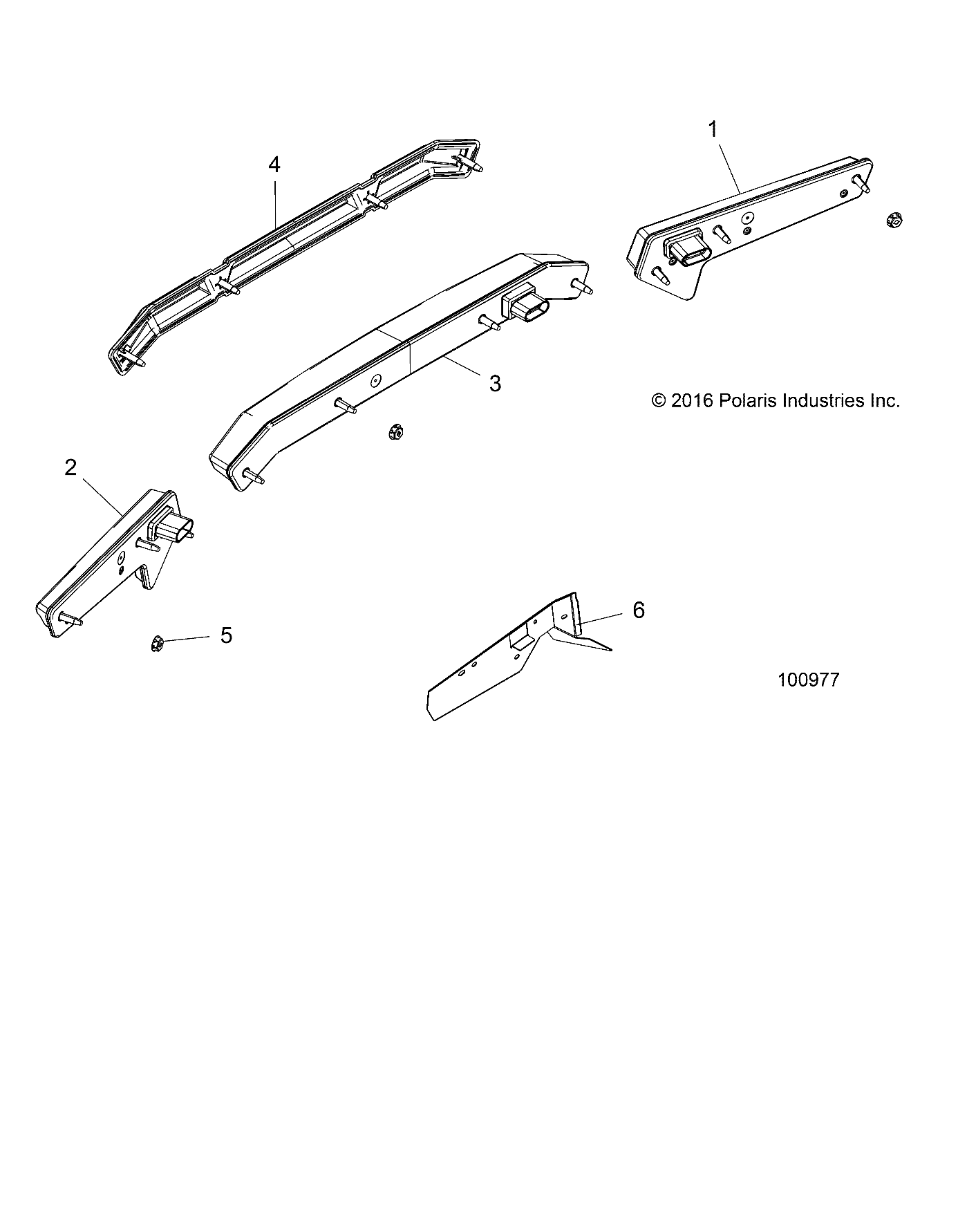 Part Number : 2413558 WORKLIGHT ASSEMBLY  CENTER