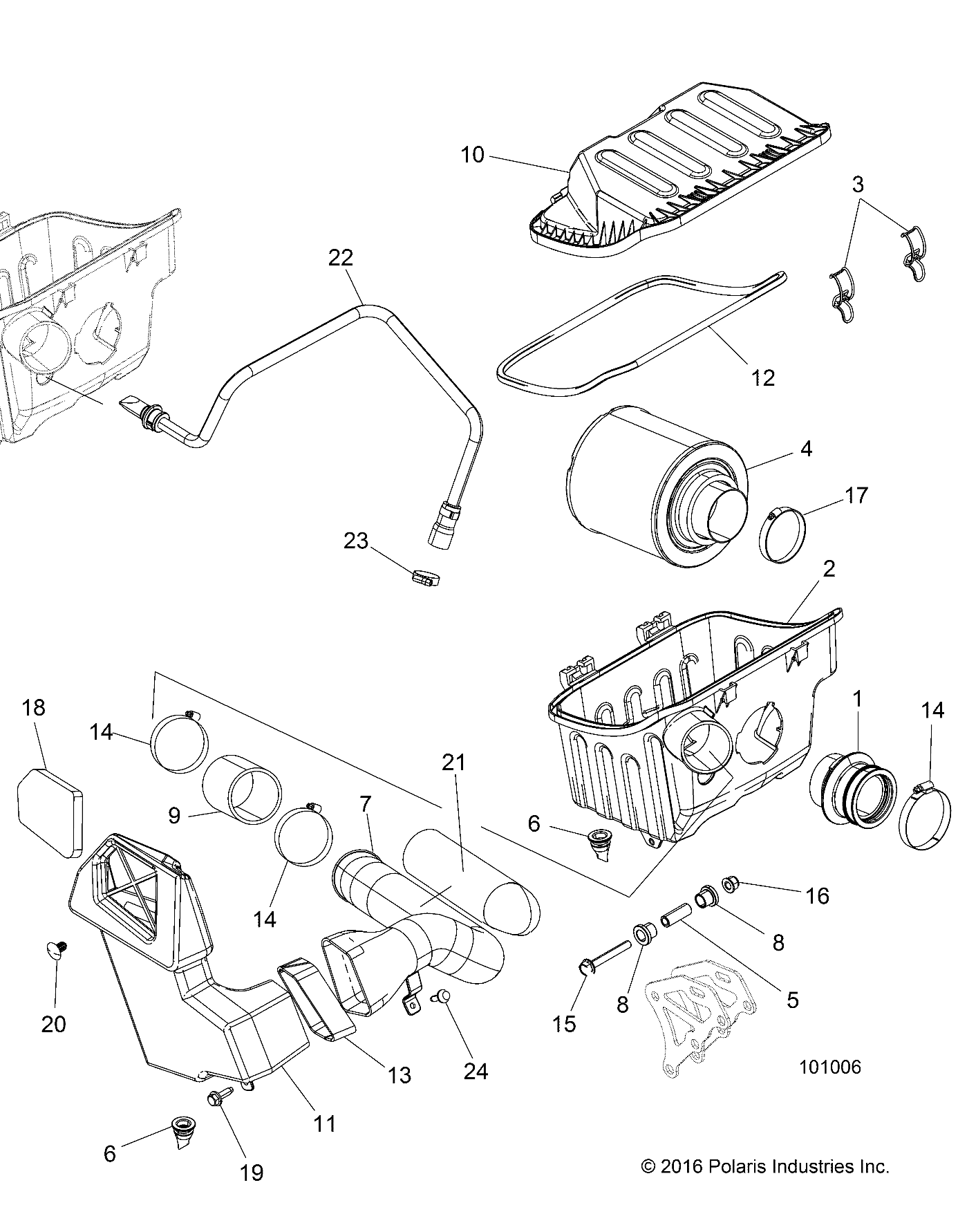 Part Number : 5414973 ENGINE BOOT INTAKE