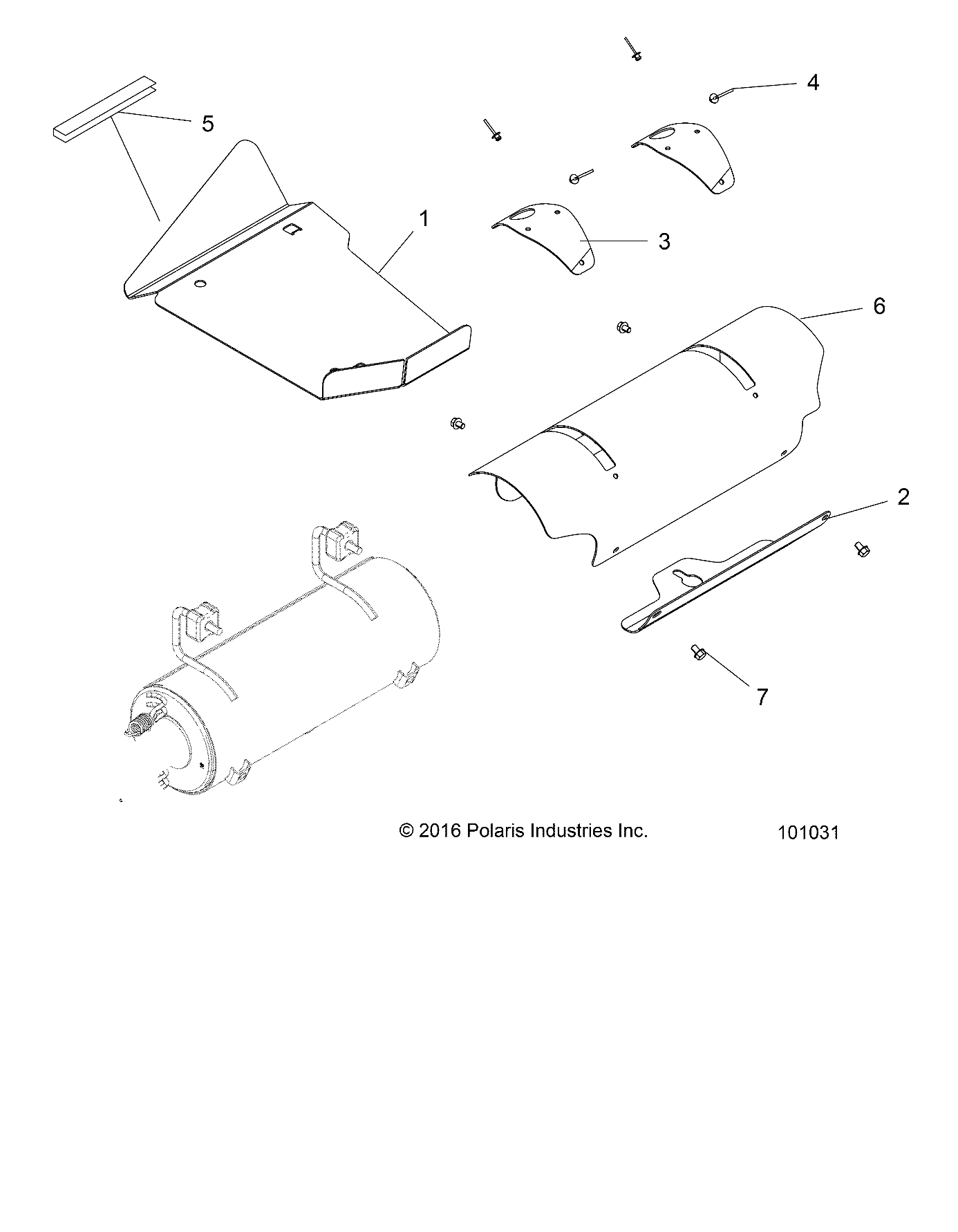 Foto diagrama Polaris que contem a peça 8360012-10