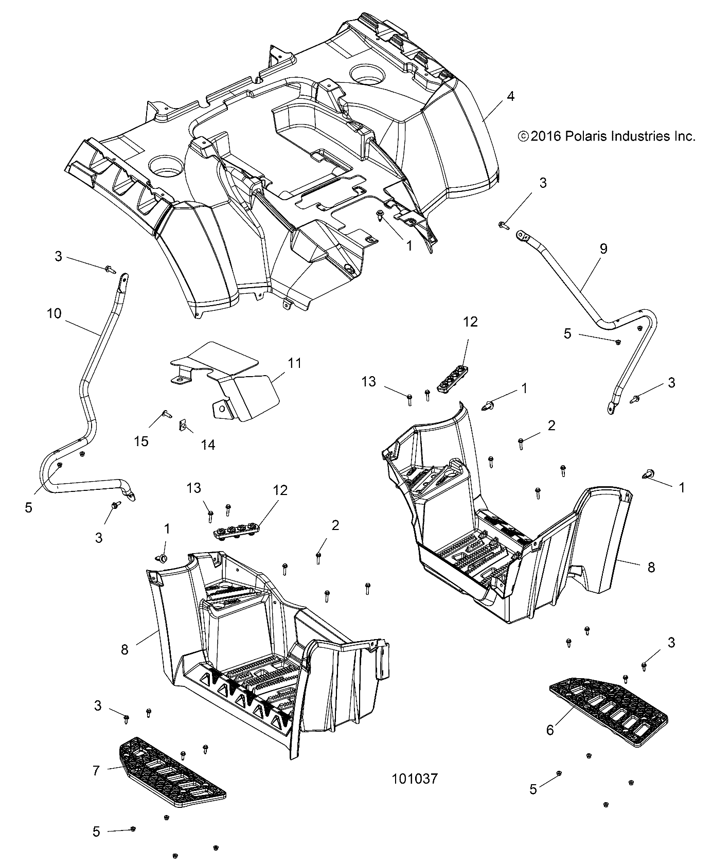 Foto diagrama Polaris que contem a peça 7518579