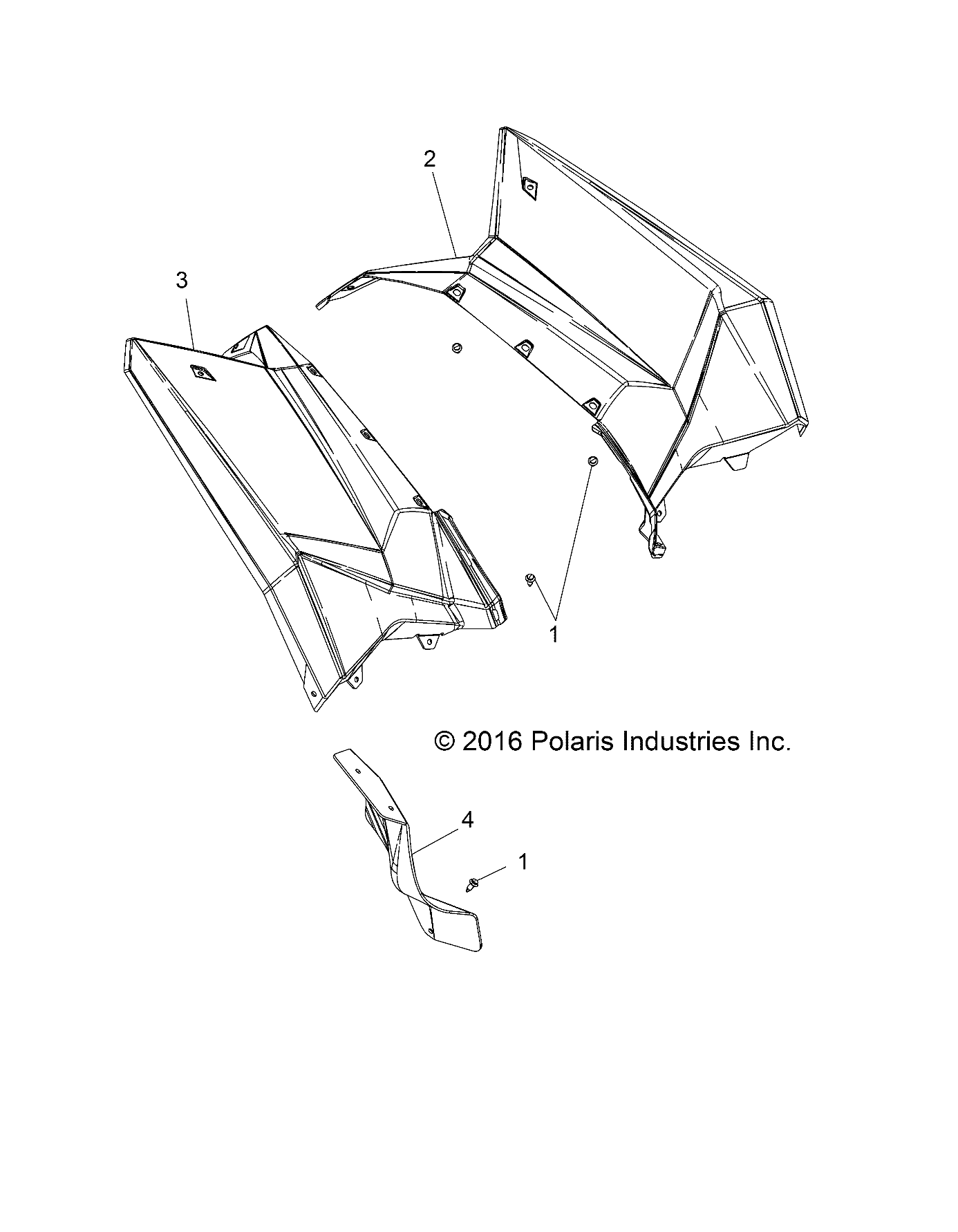 Part Number : 2635064-728 CAB ASSEMBLY  REAR  LEFT  GHOS