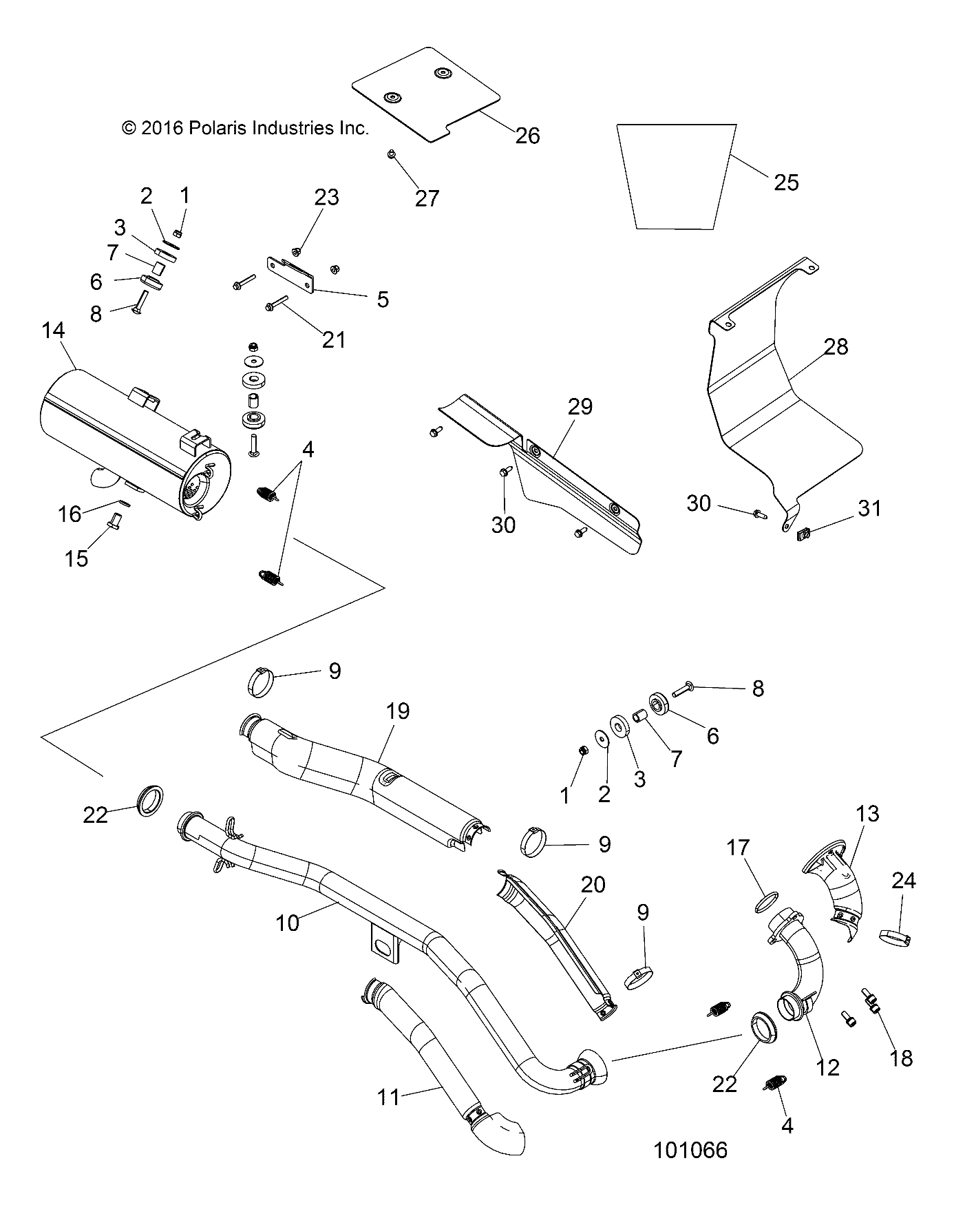 Foto diagrama Polaris que contem a peça 1262376
