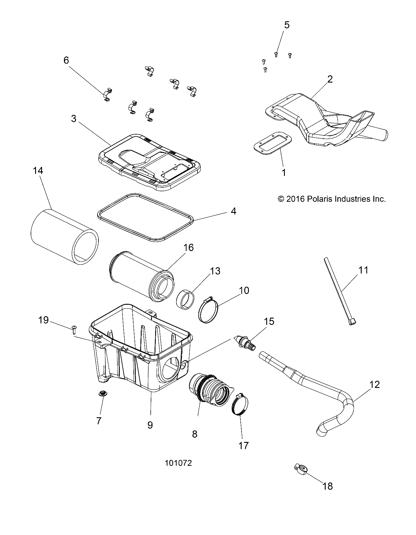 Foto diagrama Polaris que contem a peça 5454940