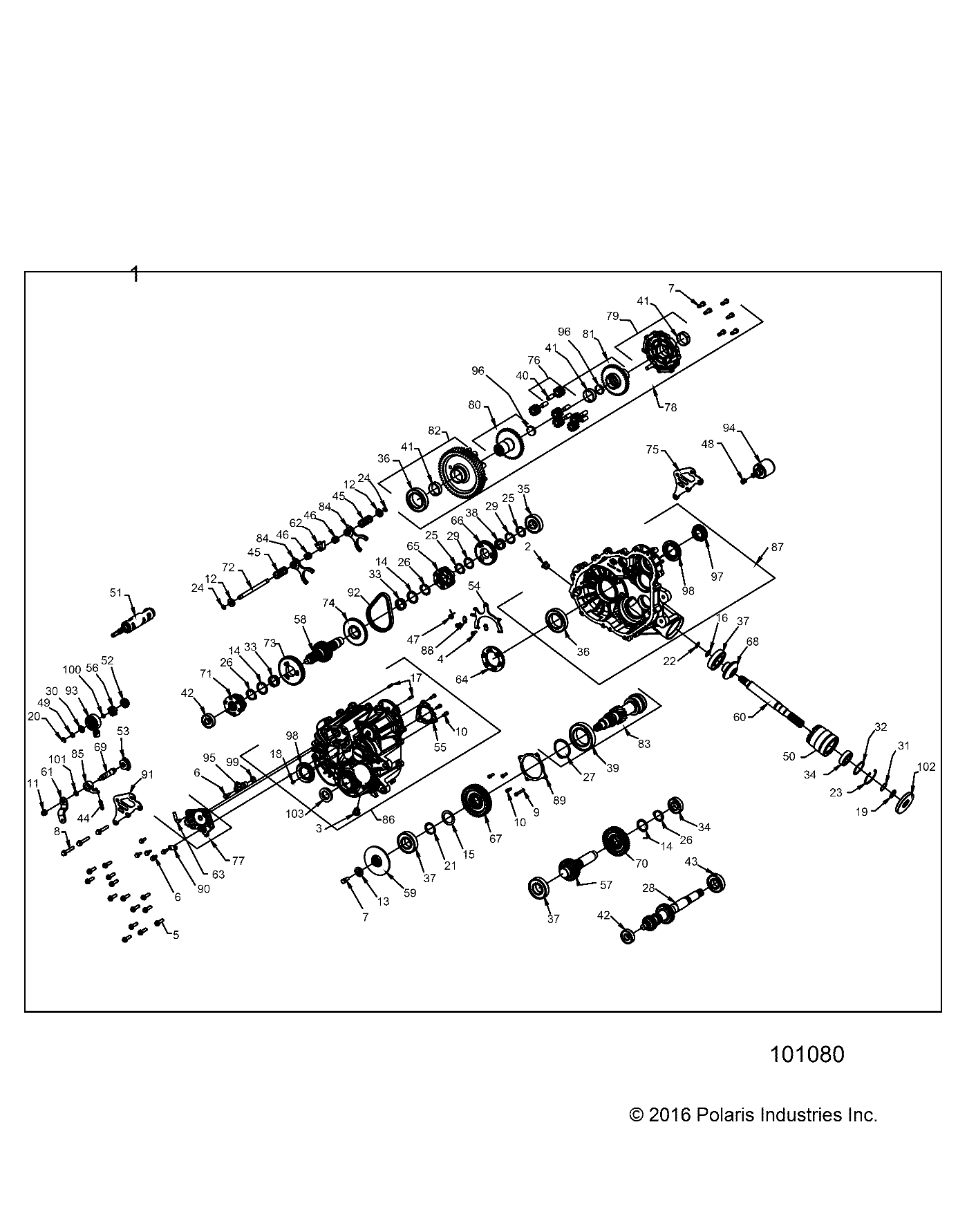 Foto diagrama Polaris que contem a peça 3234934