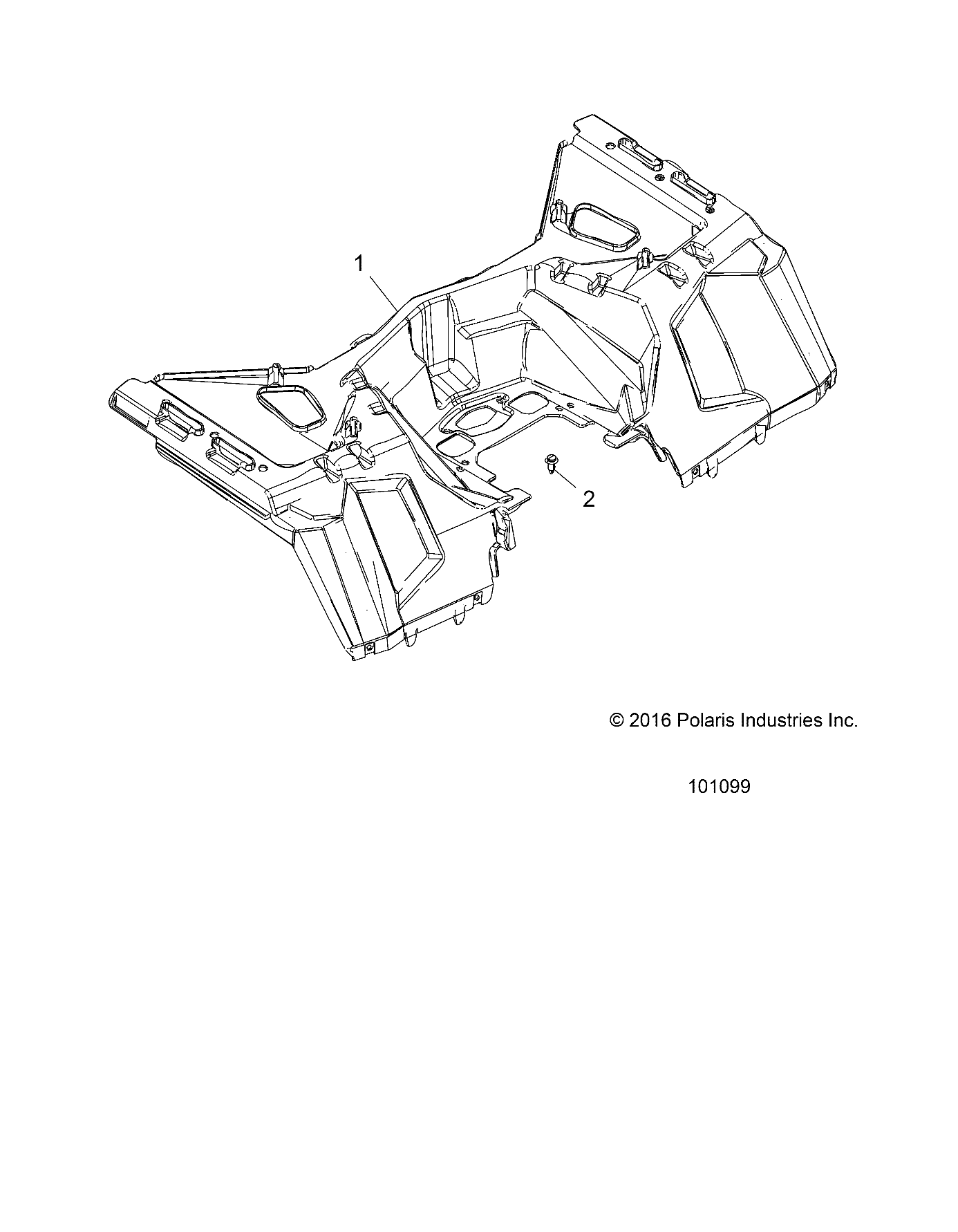 Part Number : 2636298-587 CAB ASSEMBLY  REAR  SPORTSMAN