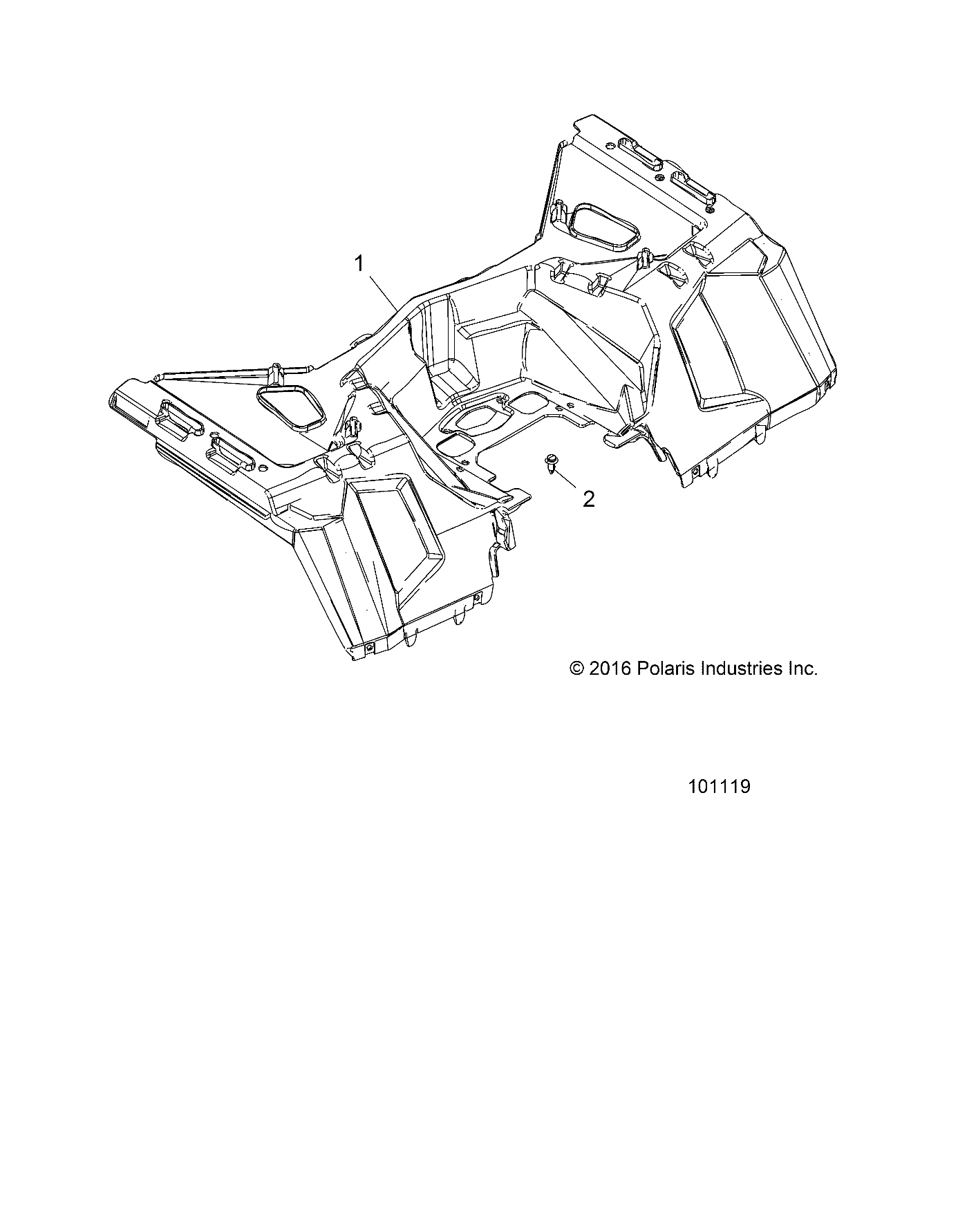 Part Number : 2636161-520 CAB ASSEMBLY  REAR