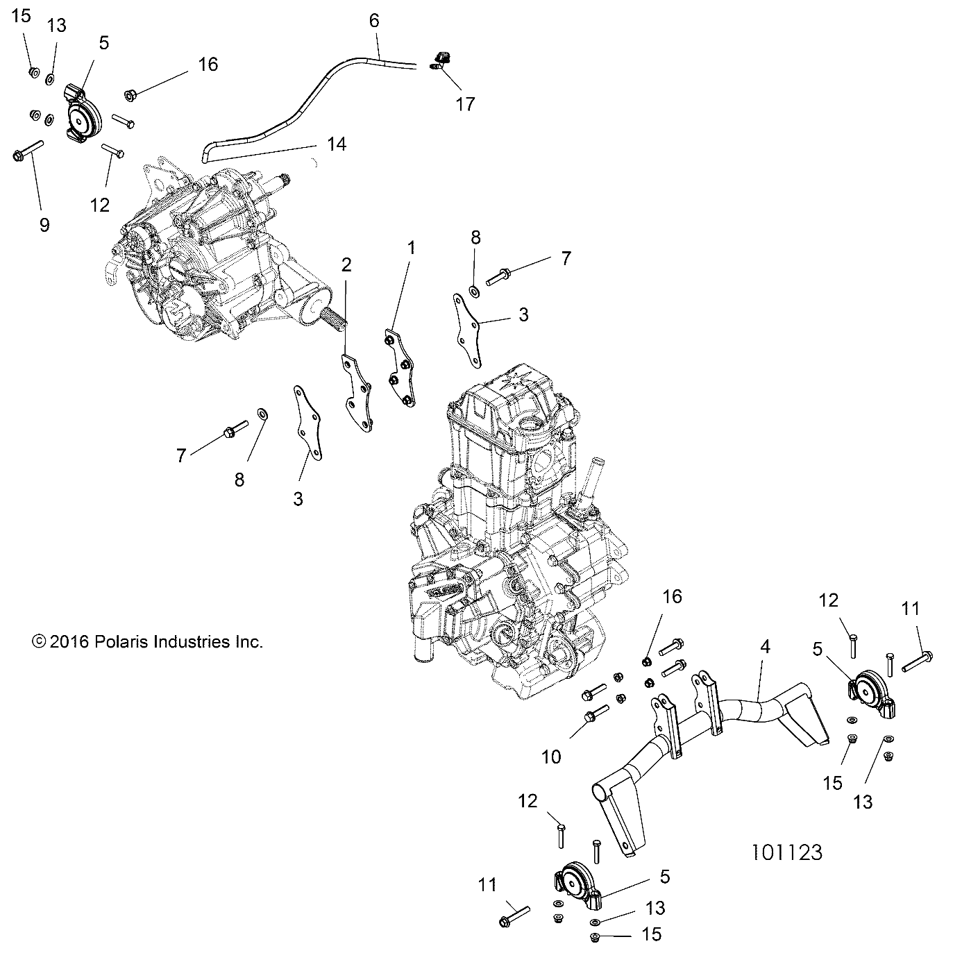 Foto diagrama Polaris que contem a peça 7519332