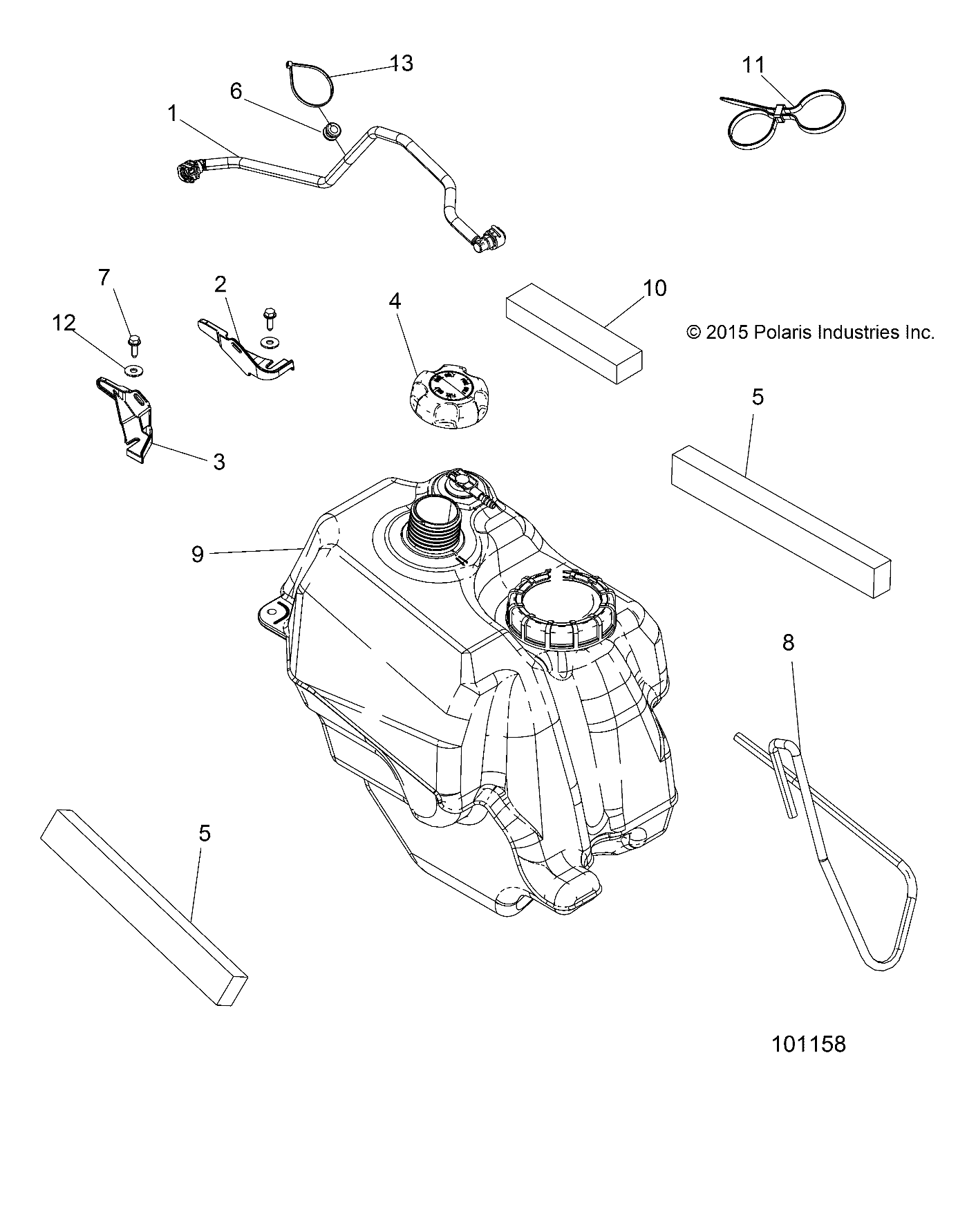 Foto diagrama Polaris que contem a peça 5413317