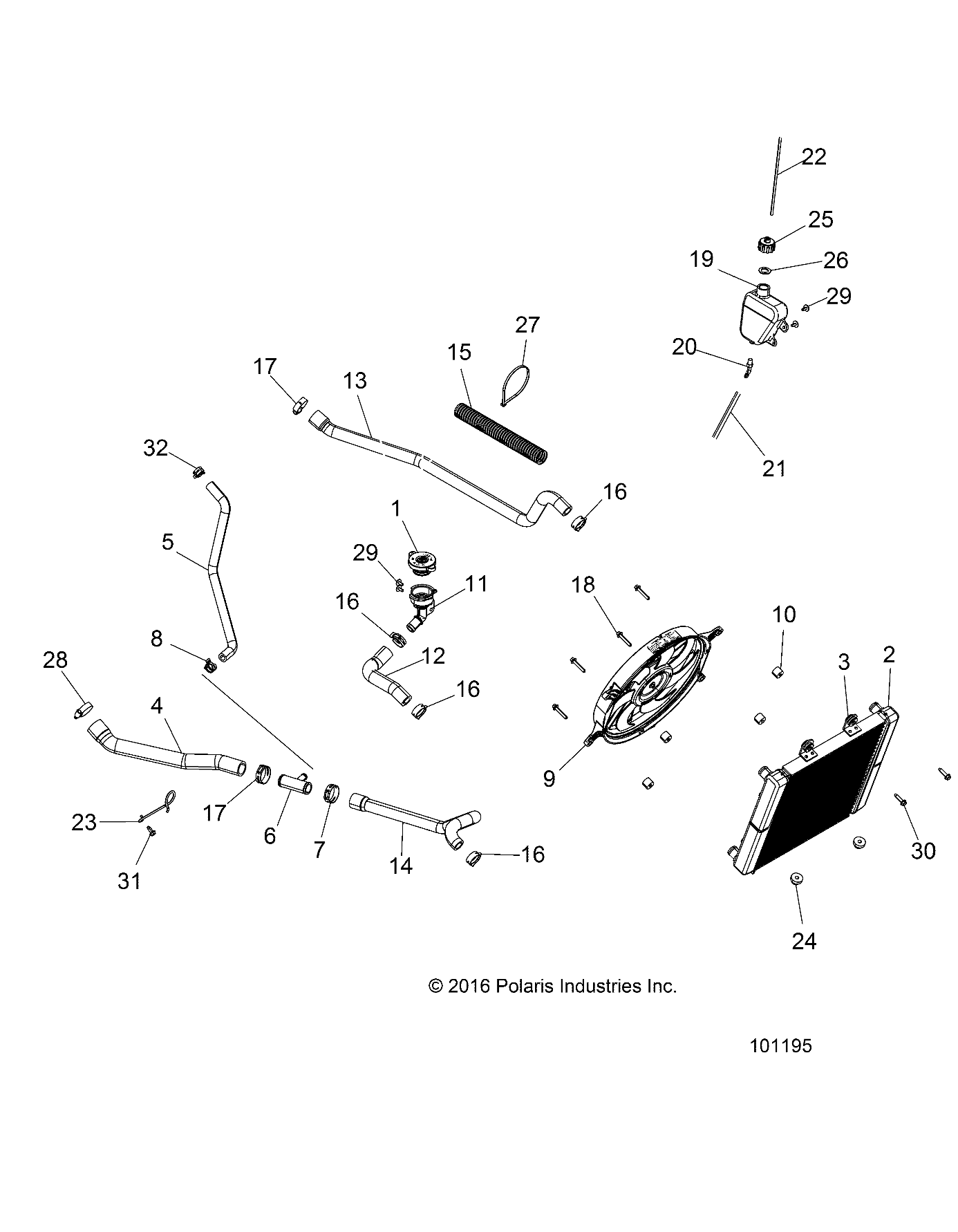 Foto diagrama Polaris que contem a peça 1240520