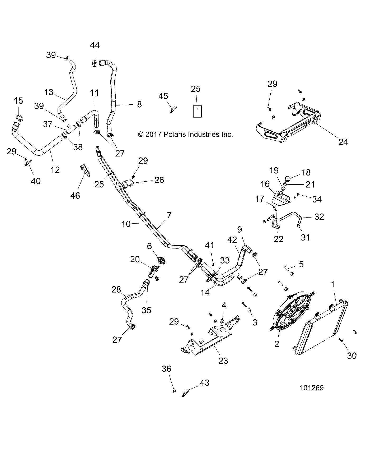 Foto diagrama Polaris que contem a peça 5439079