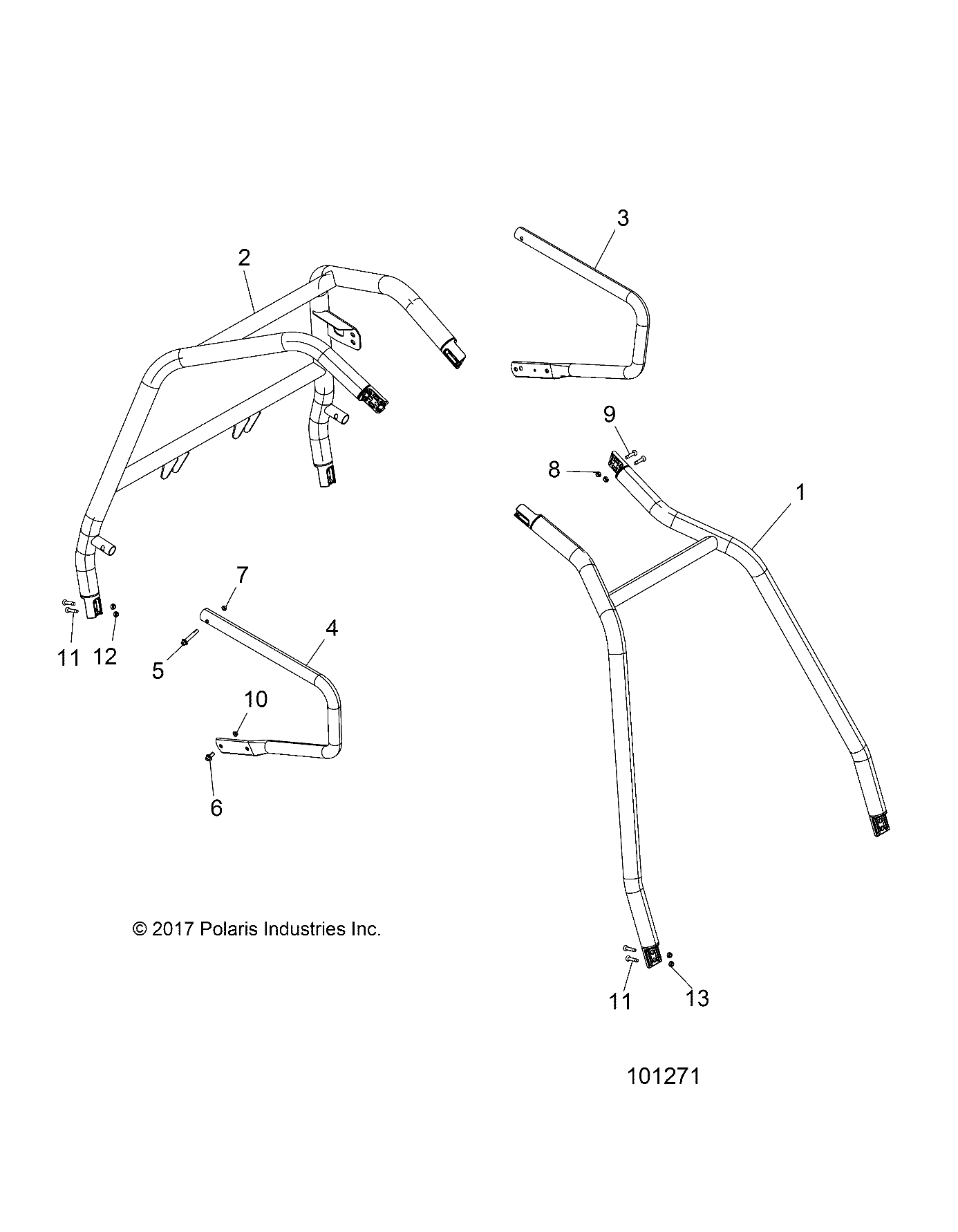 Foto diagrama Polaris que contem a peça 7547385