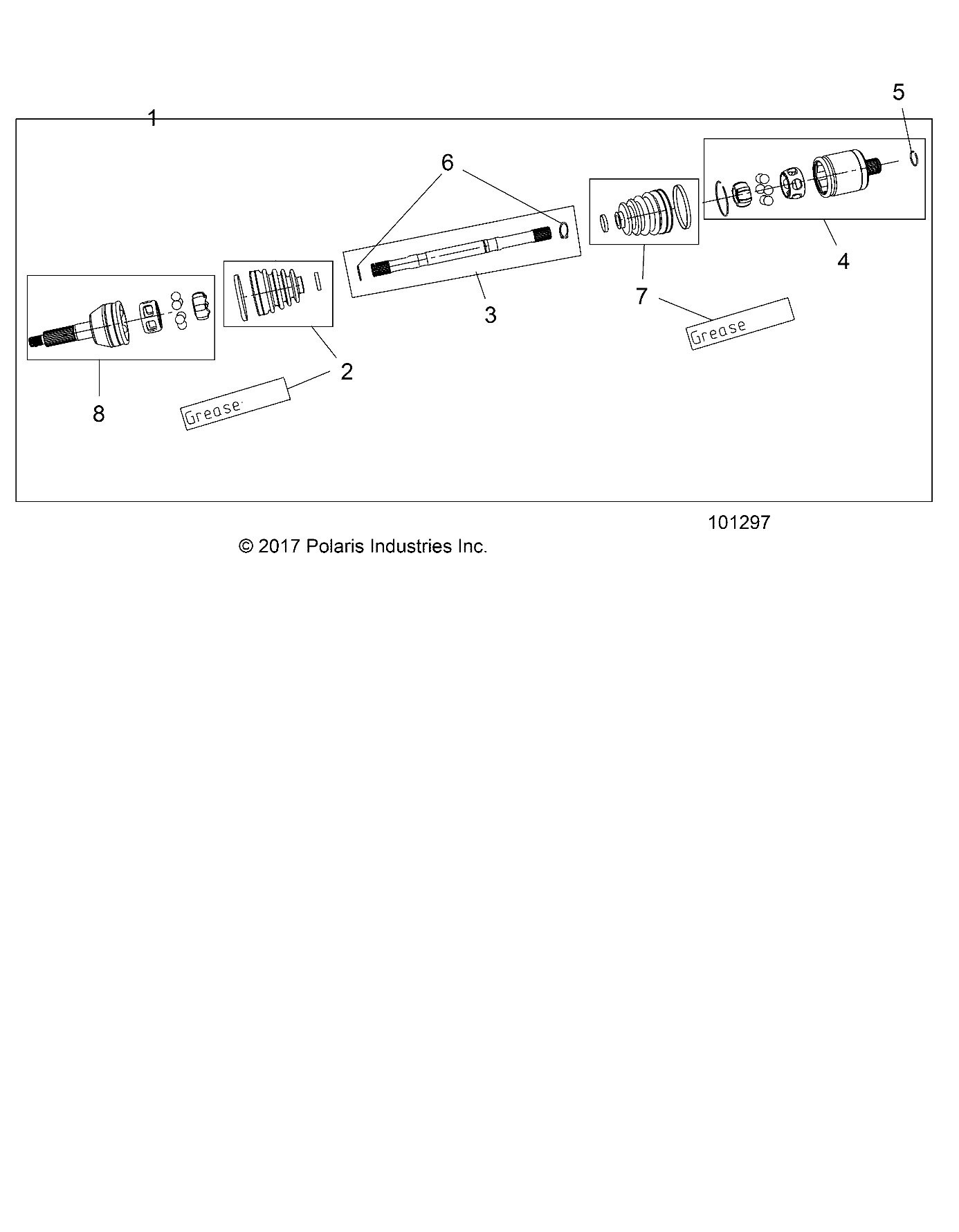 Foto diagrama Polaris que contem a peça 2206590