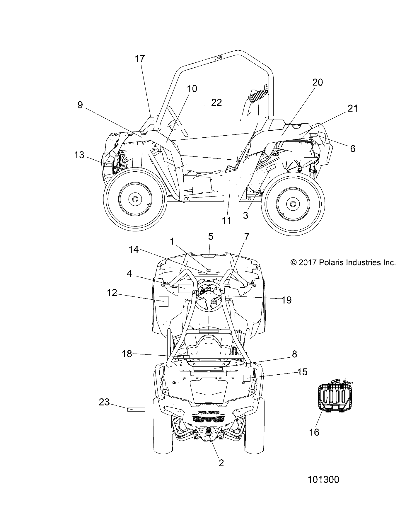 Part Number : 7186871 DECAL-DOOR 900 XC RH