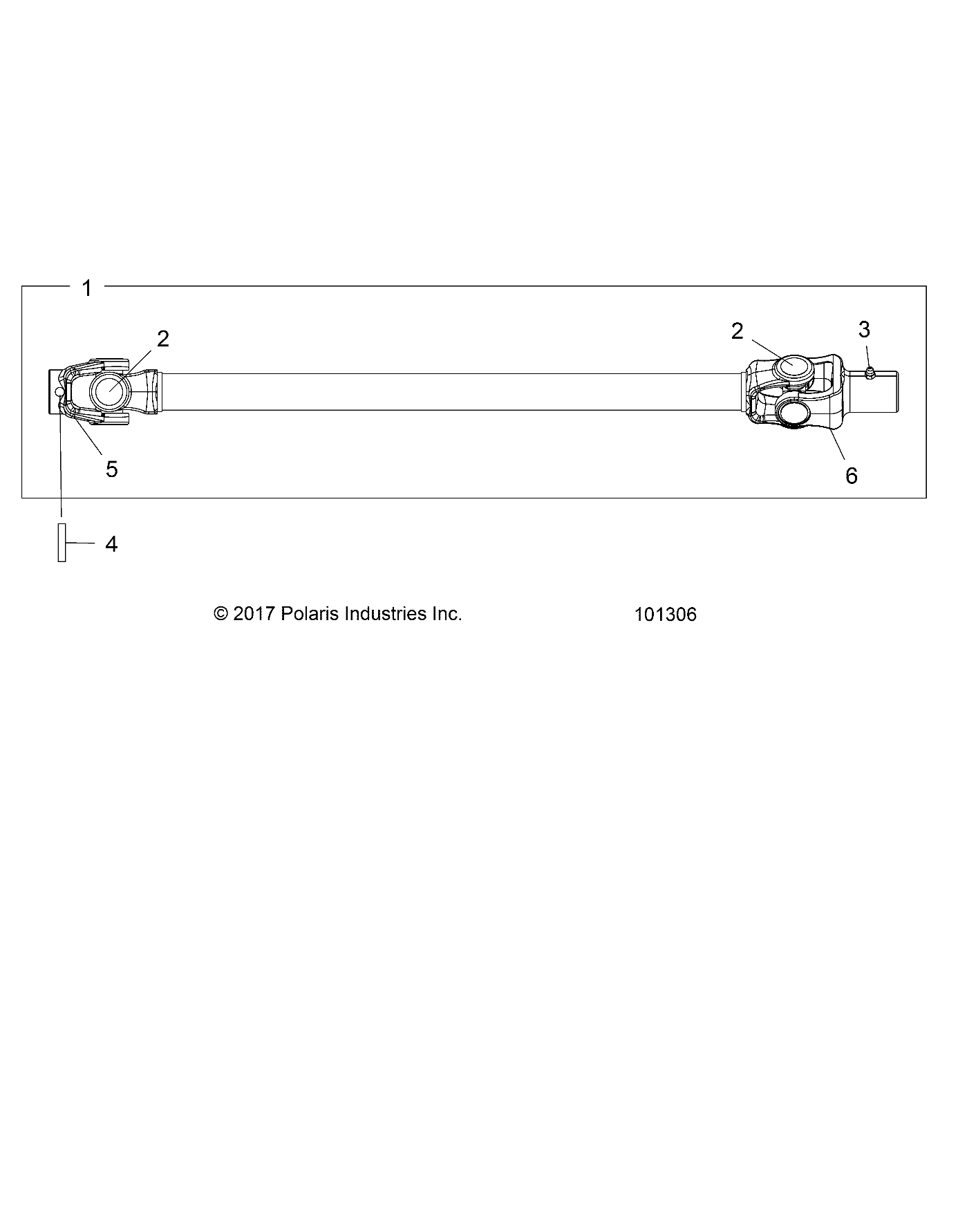 Part Number : 1333767 TUBULAR PROP SHAFT ASSEMBLY