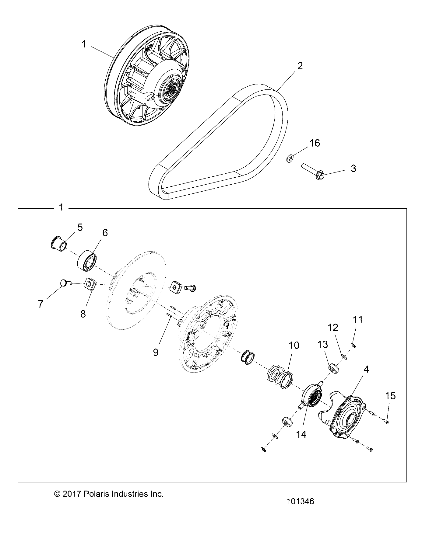 Foto diagrama Polaris que contem a peça 3235999