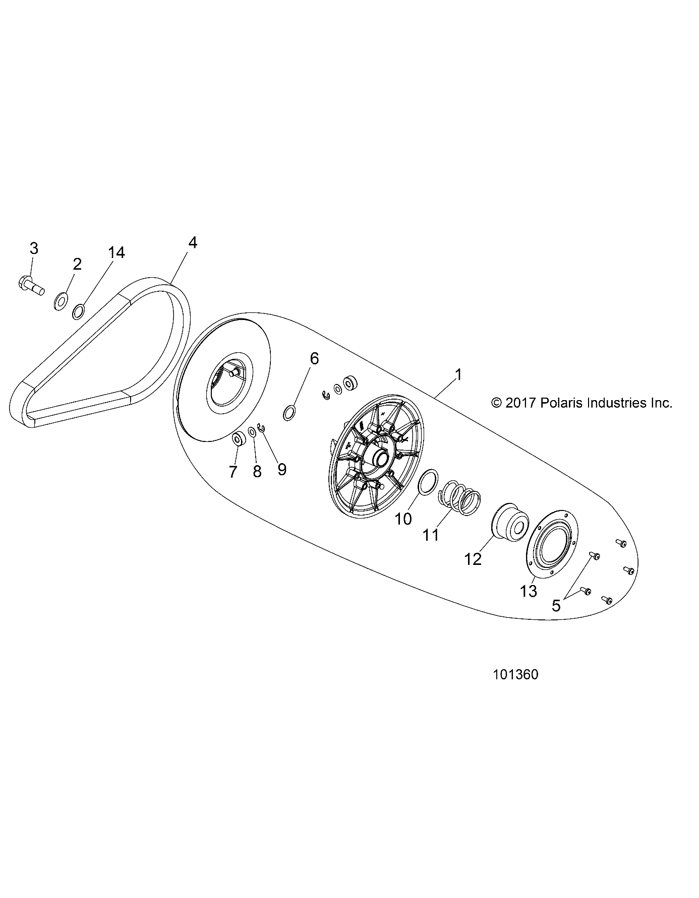 Foto diagrama Polaris que contem a peça 7519735