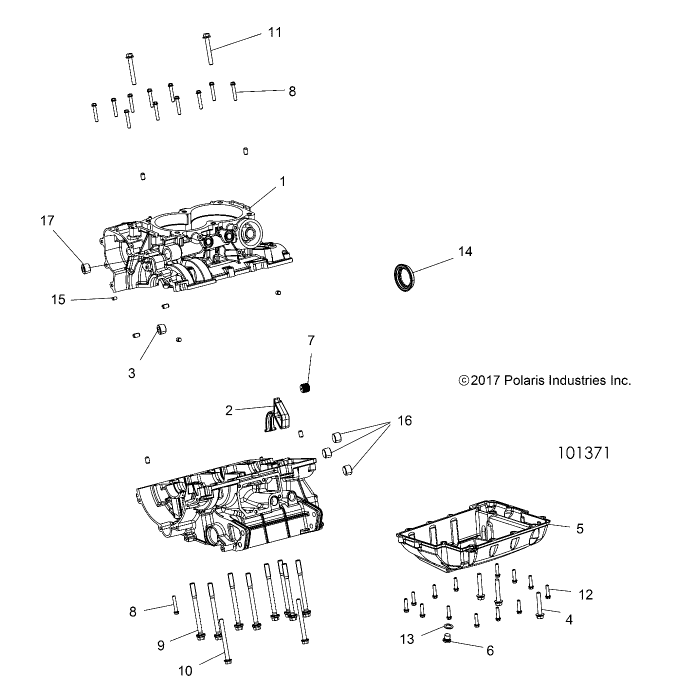 Foto diagrama Polaris que contem a peça 2207371