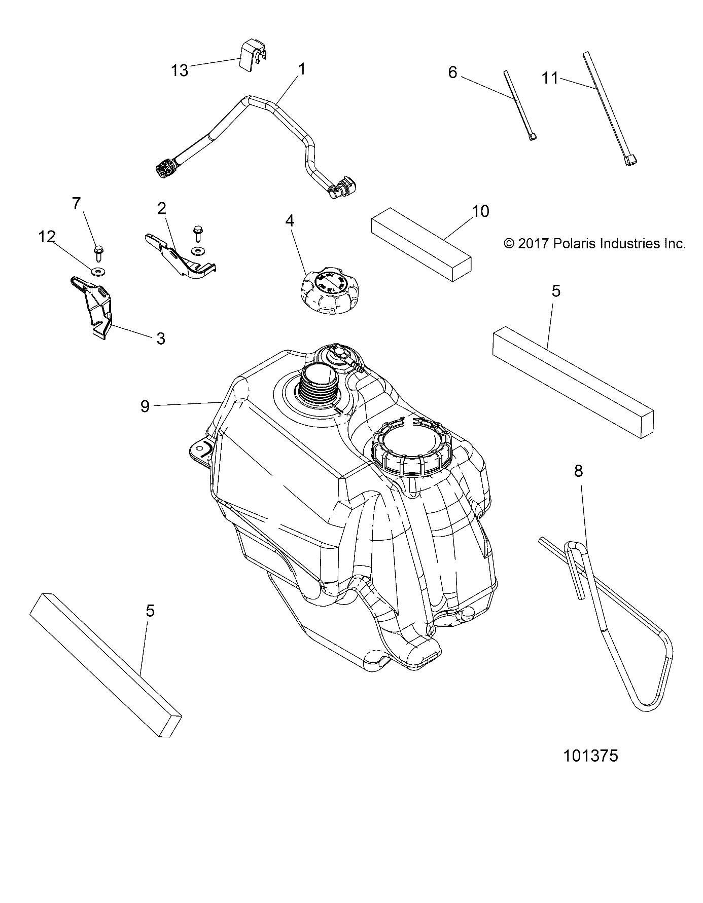 Foto diagrama Polaris que contem a peça 5522224-03