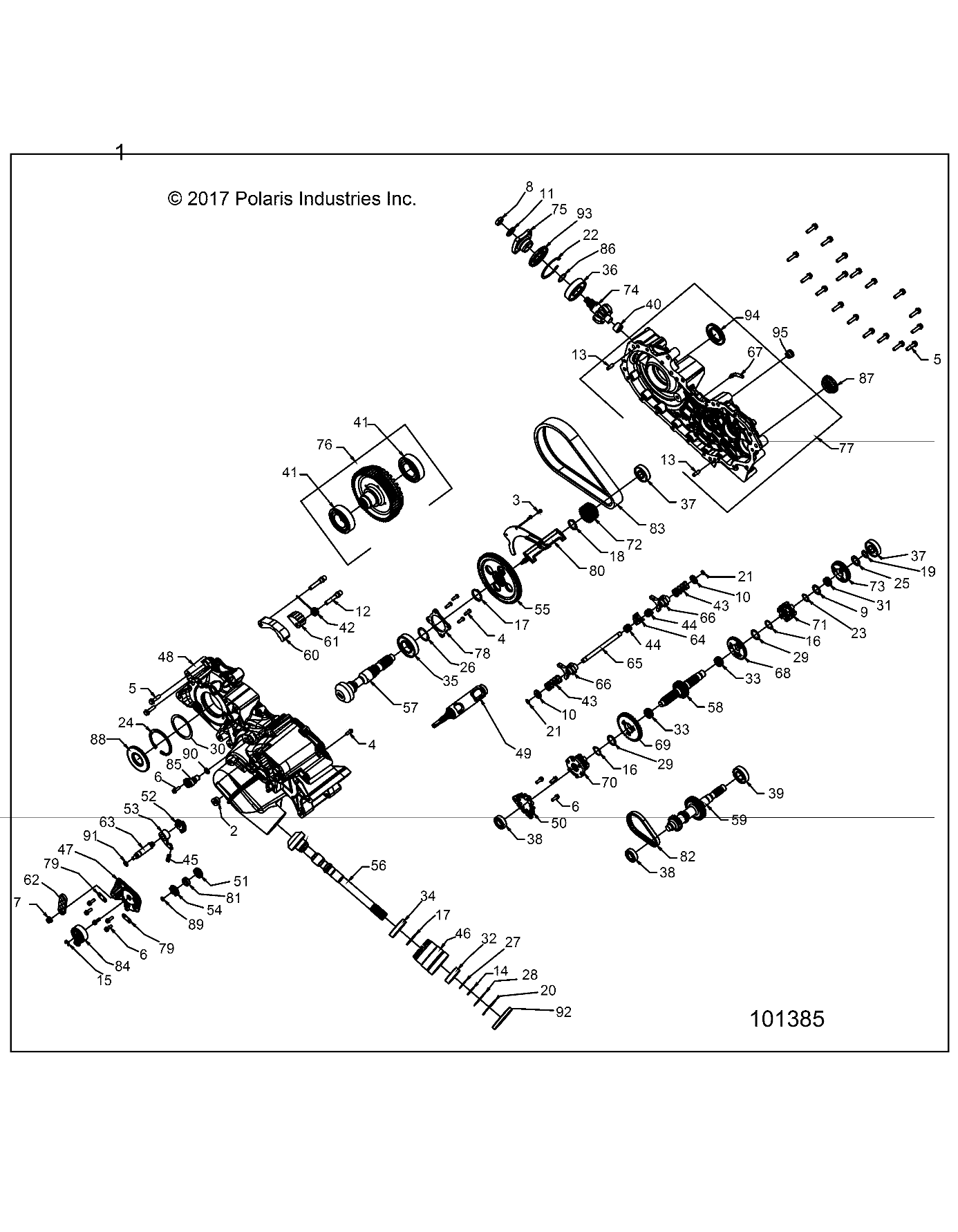 Foto diagrama Polaris que contem a peça 3235585
