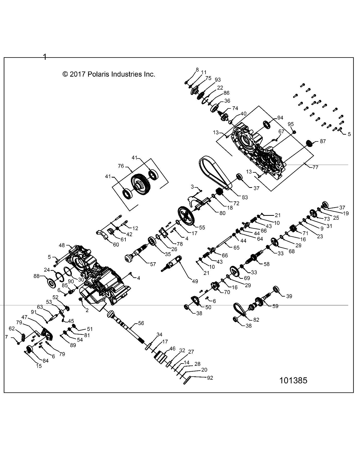 Foto diagrama Polaris que contem a peça 3234441