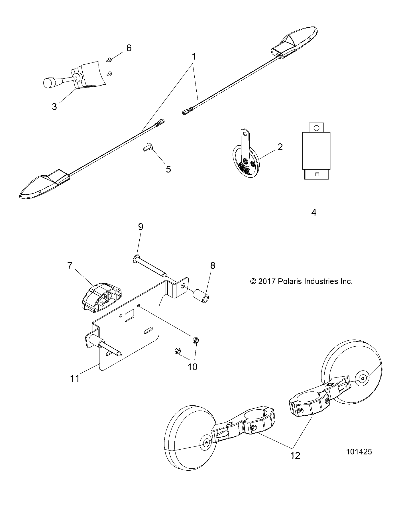 Foto diagrama Polaris que contem a peça 4015149