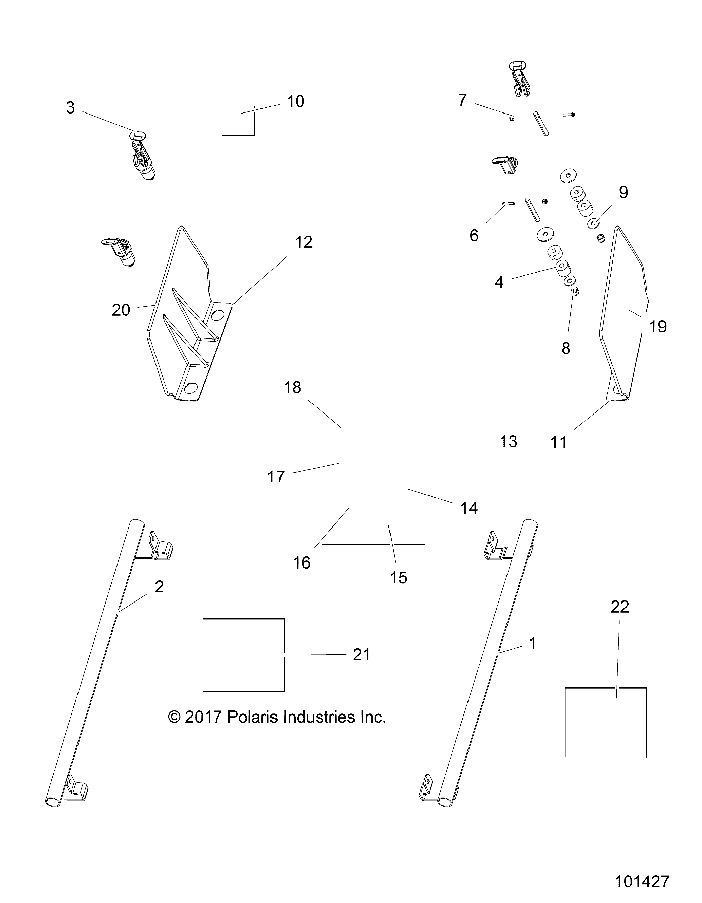 Foto diagrama Polaris que contem a peça 7547004