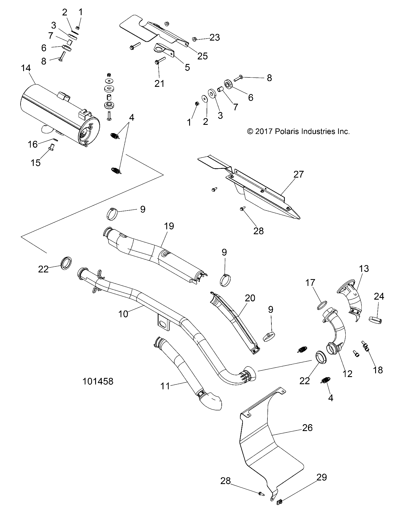 Foto diagrama Polaris que contem a peça 5263227