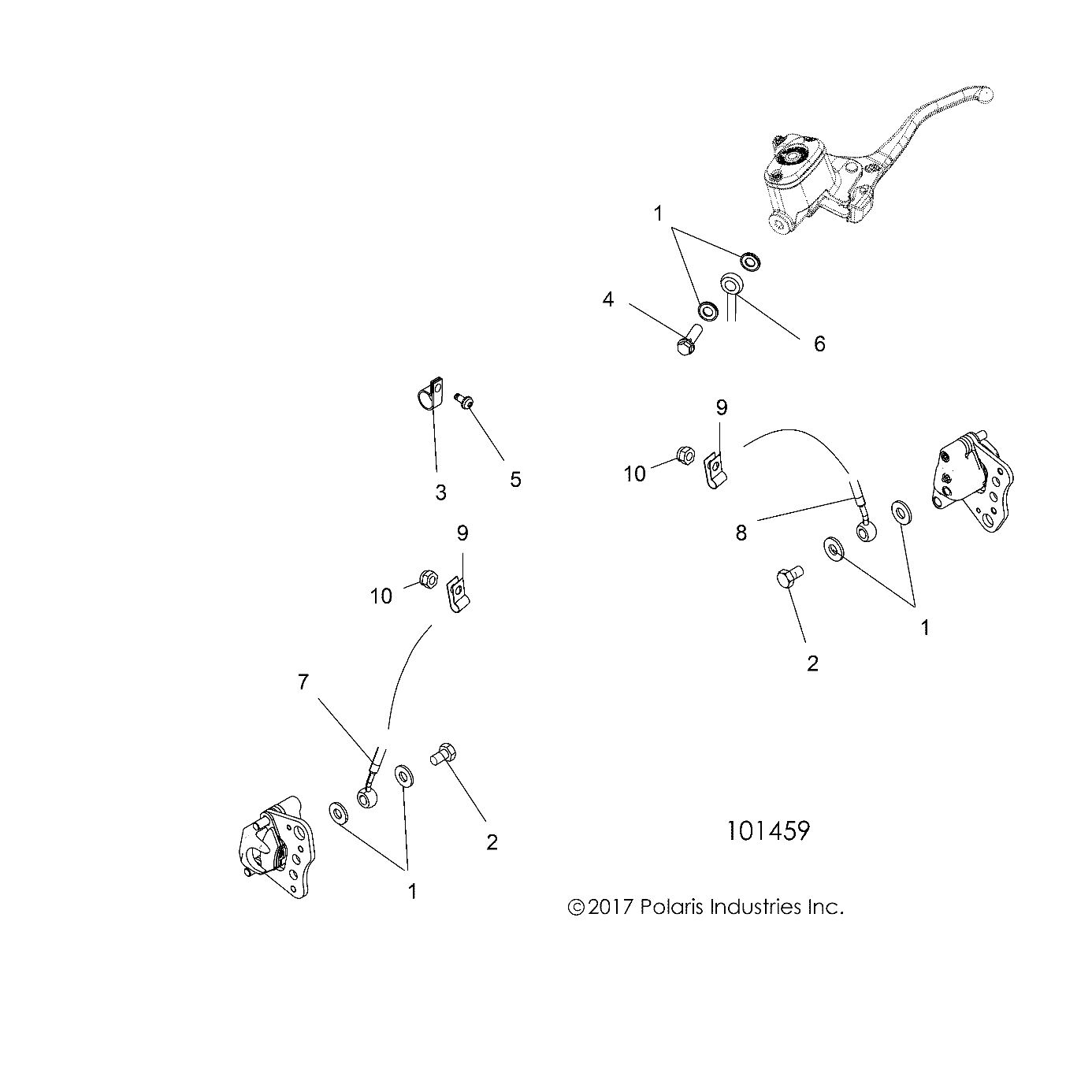 Foto diagrama Polaris que contem a peça 1912207