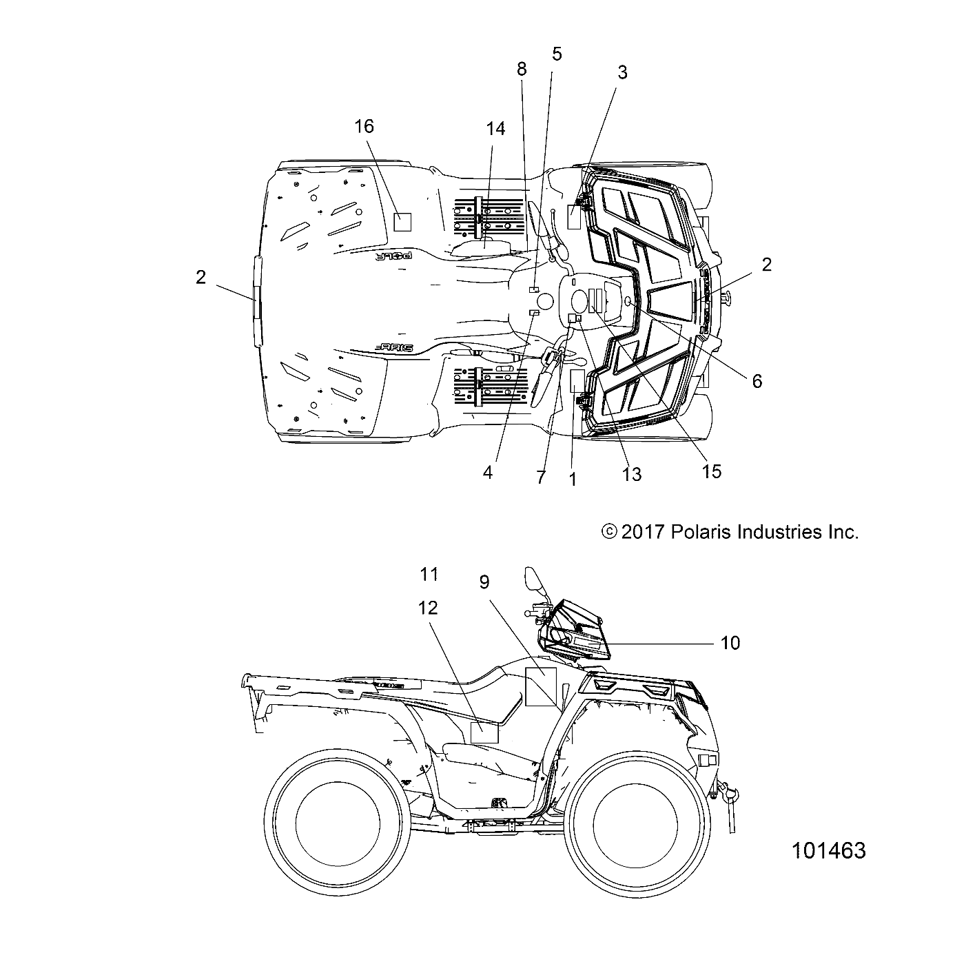 Part Number : 7189860 DECAL-CLUTCH COVER EBS