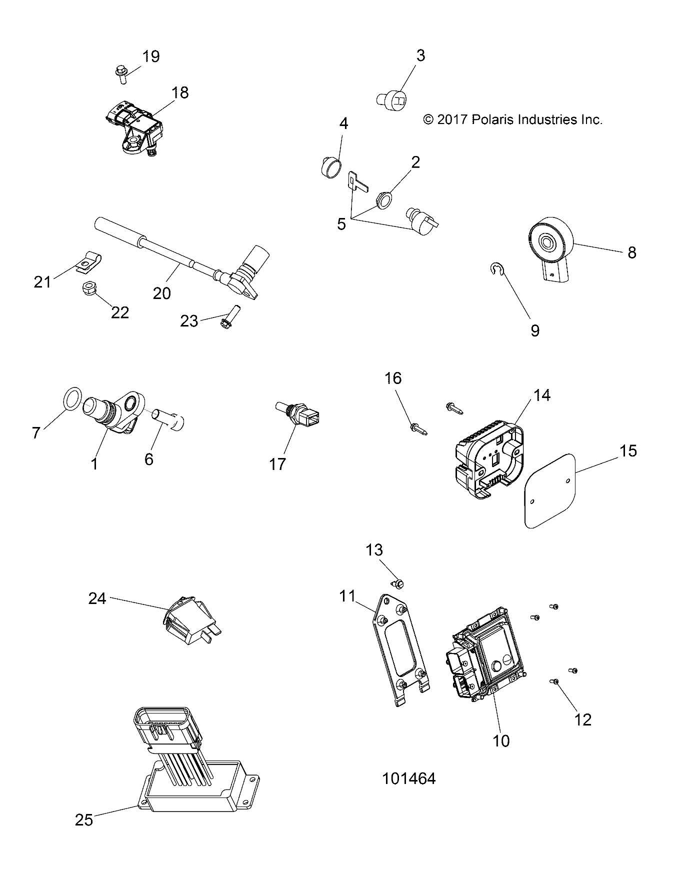 Foto diagrama Polaris que contem a peça 4016552