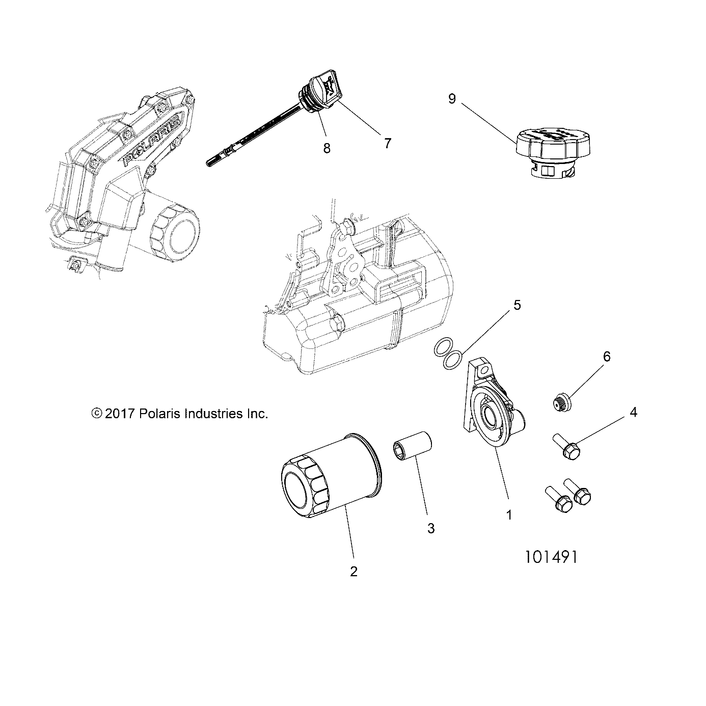 Foto diagrama Polaris que contem a peça 5141519