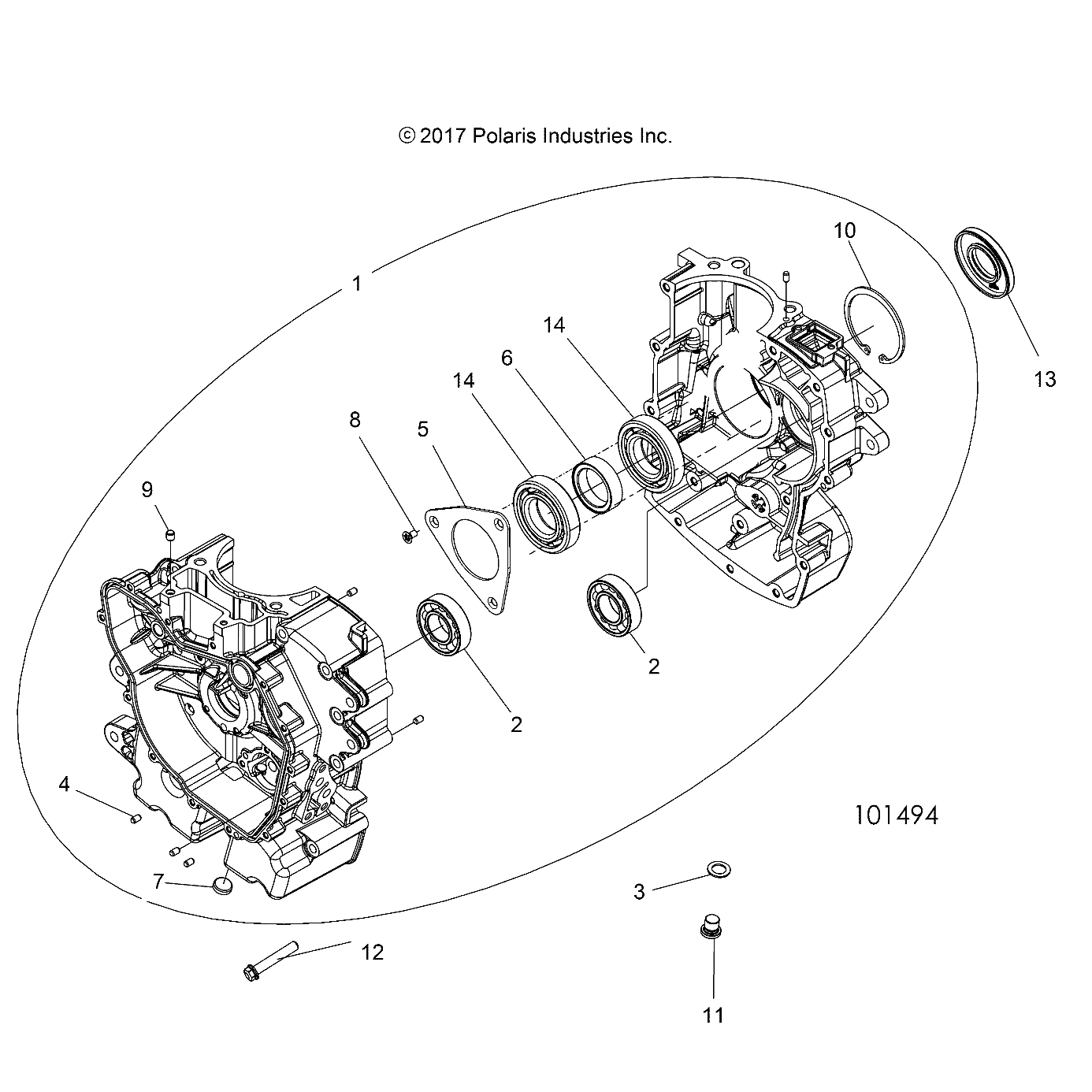 Foto diagrama Polaris que contem a peça 5136879