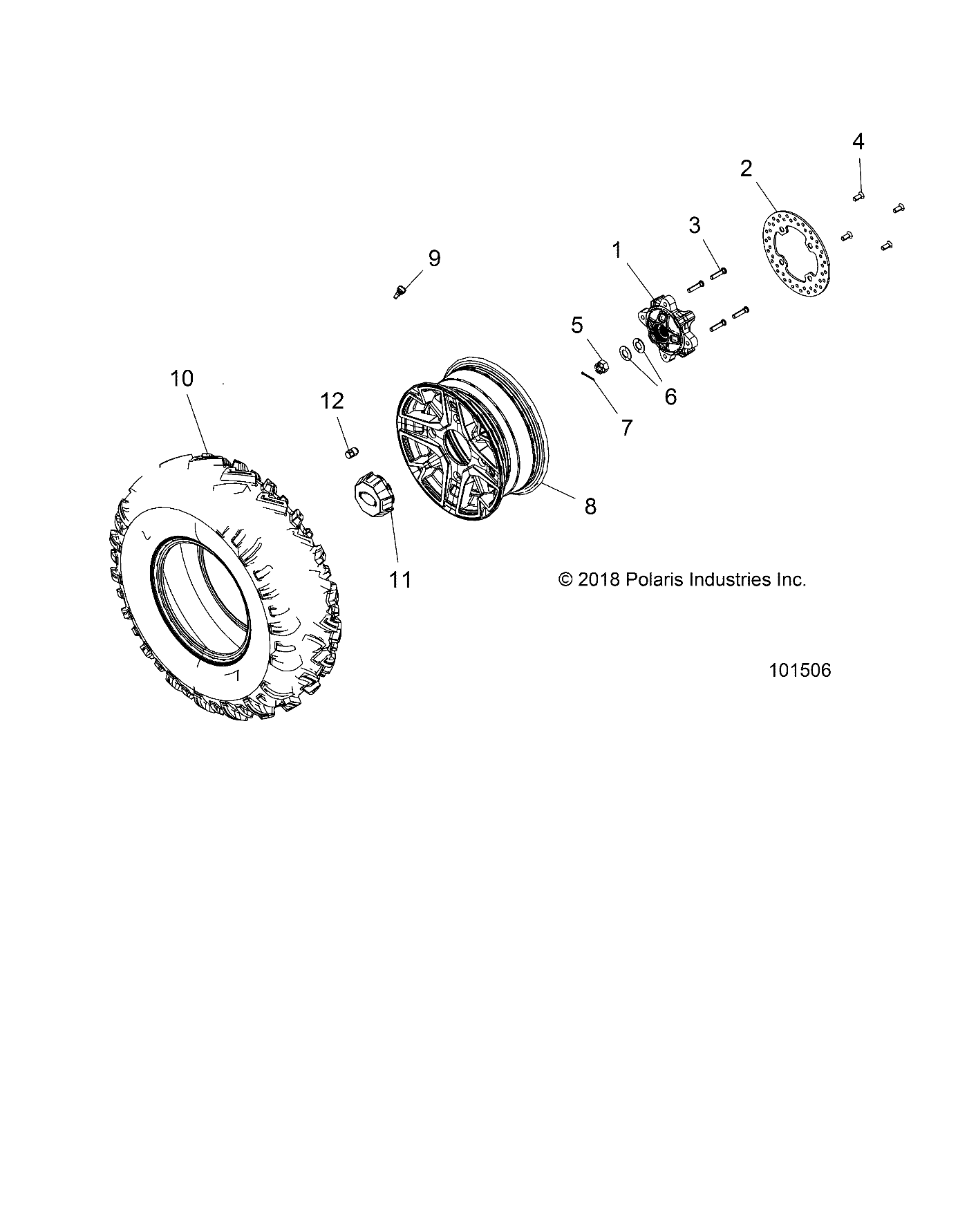 Part Number : 1522365-067 RIM  FRONT  12 X 5  CAST  GS B