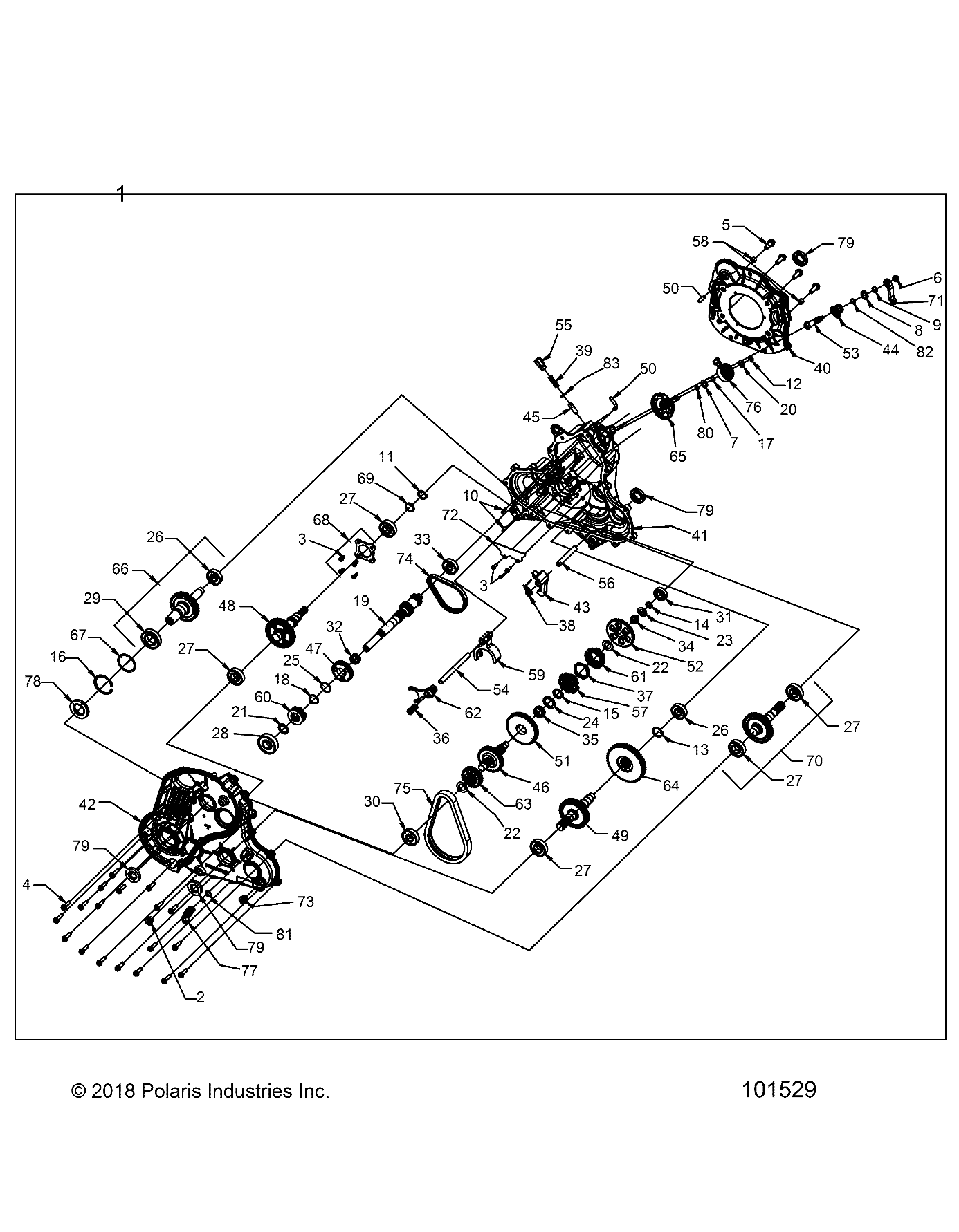 Foto diagrama Polaris que contem a peça 1334155