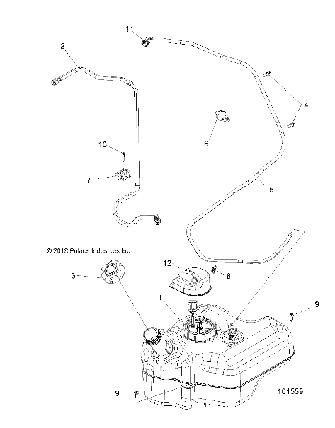 Part Number : 2522024 ASM-FUEL LINE RAIL TO TANK