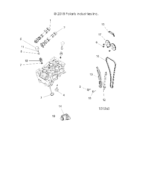 Foto diagrama Polaris que contem a peça 7518995