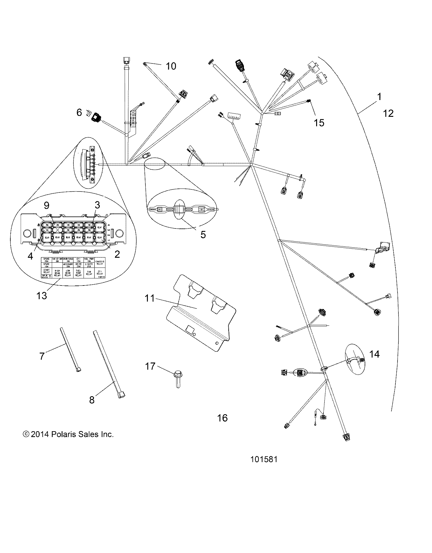 Part Number : 2414916 MAIN HARNESS  SCRAMBLER 850